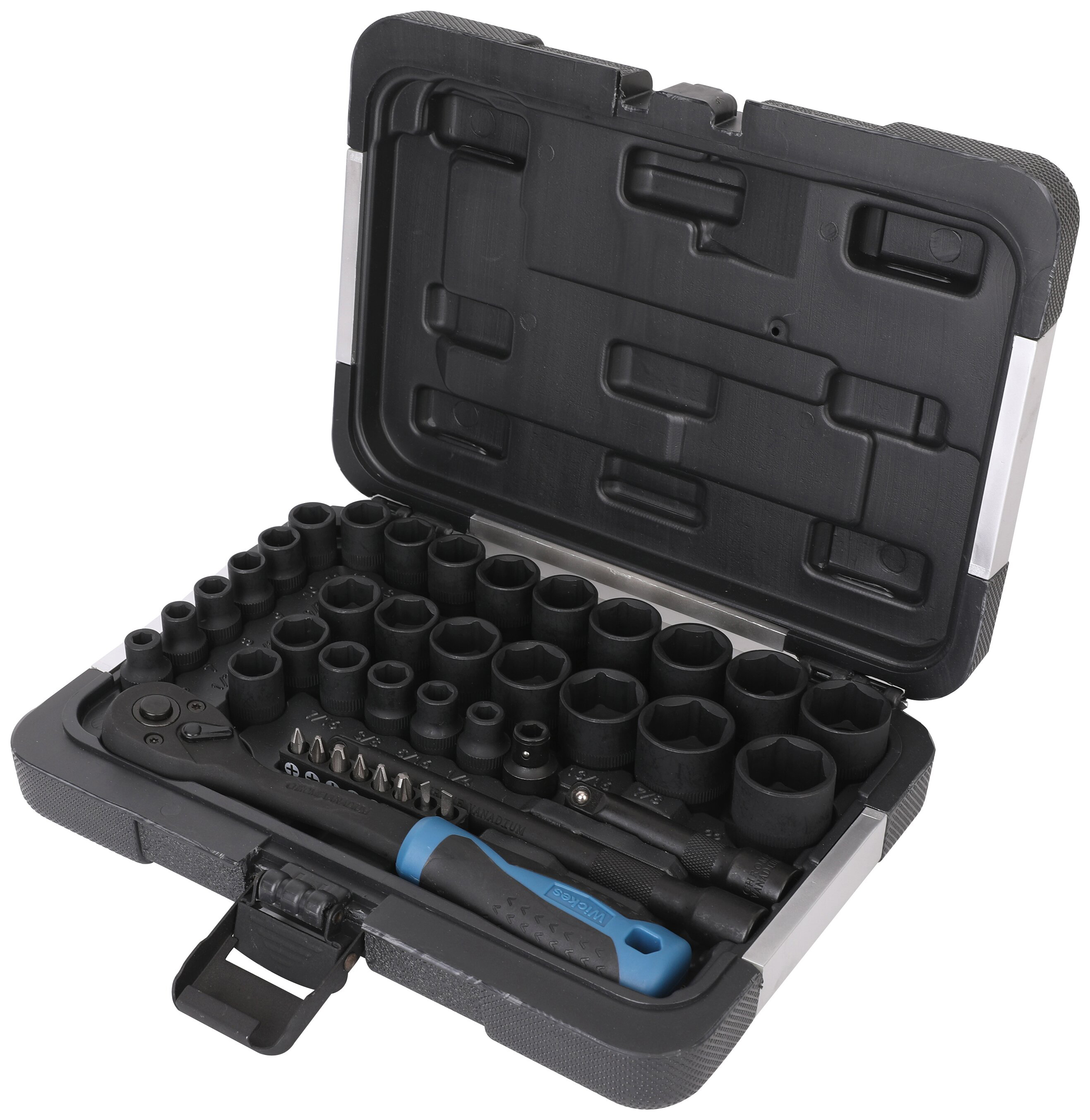Image of Wickes 40 Piece 3/8in Square Drive Socket Set