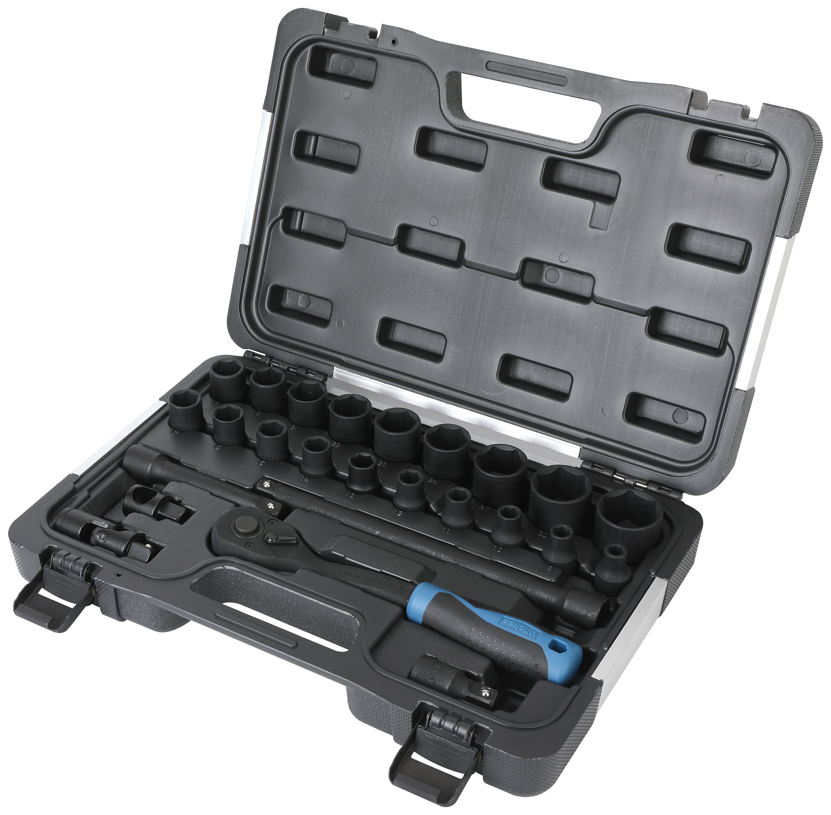 Wickes 25 Piece 1/2in Sqaure Drive Socket Set