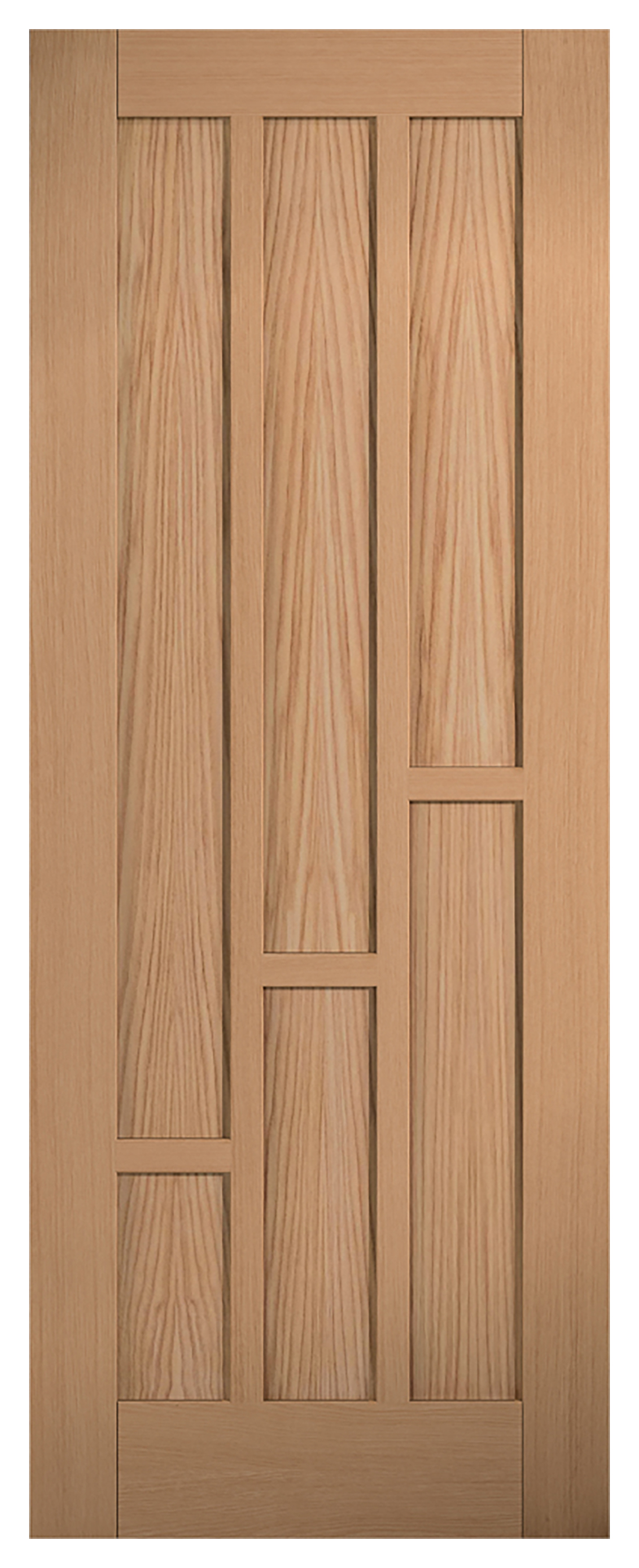 LPD Internal Coventry 6 Panel Pre-Finished Oak FD30 Fire Door - 762 x 1981mm