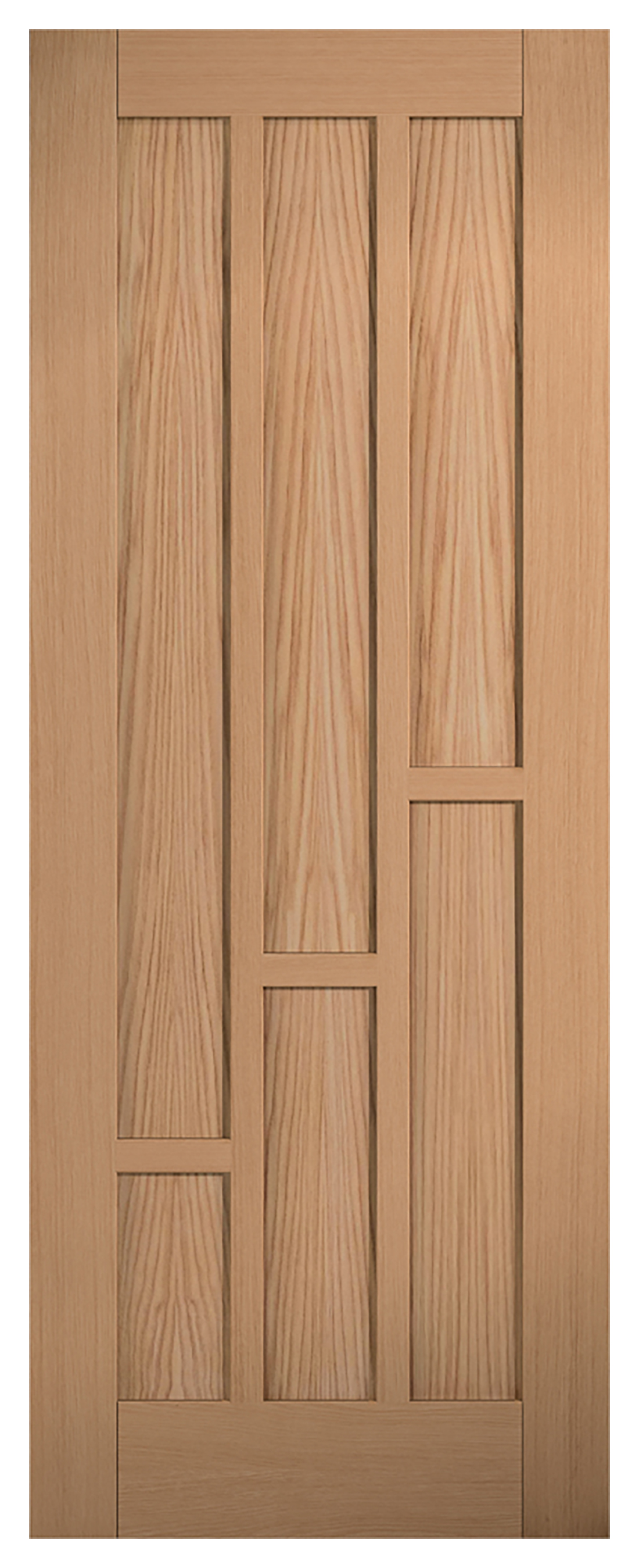 Image of LPD Internal Coventry 6 Panel Pre-Finished Oak FD30 Fire Door - 838 x 1981mm