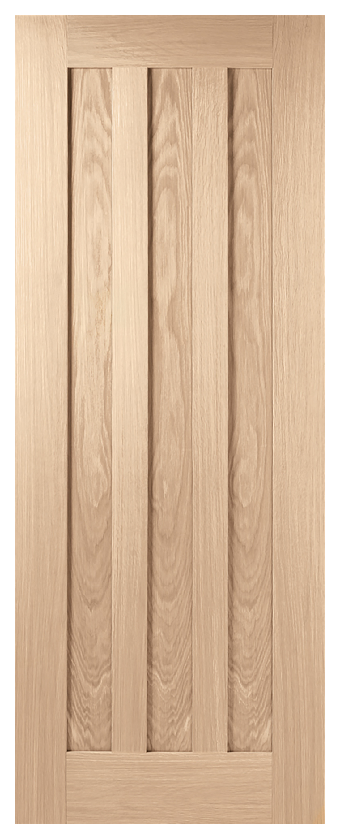 Image of LPD Internal Idaho 3 Panel Unfinished Oak FD30 Fire Door - 726 x 2040mm