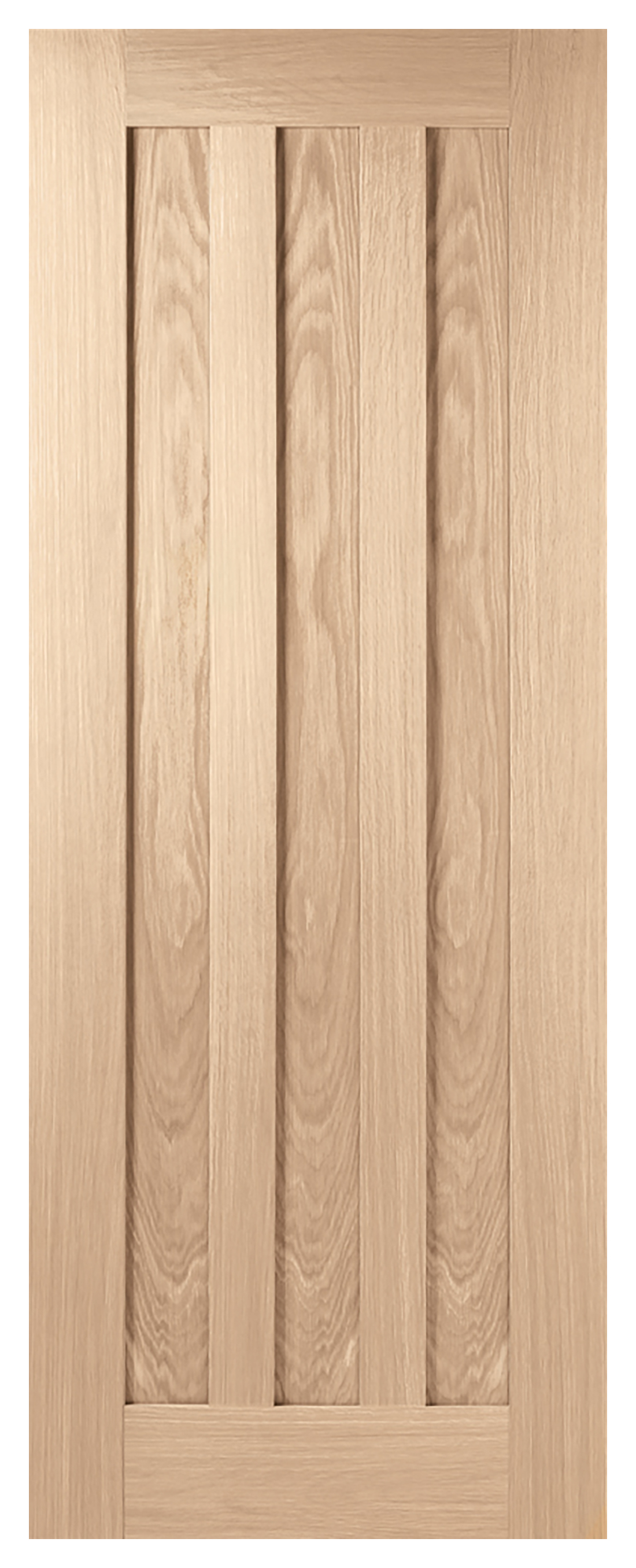LPD Internal Idaho 3 Panel Unfinished Oak FD30 Fire Door - 726 x 2040mm