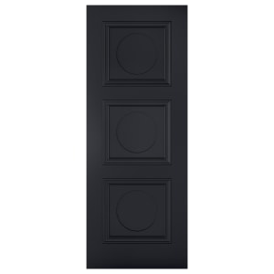 LPD Internal Antwerp 3 Panel Primed Black FD30 Fire Door - 1981 mm