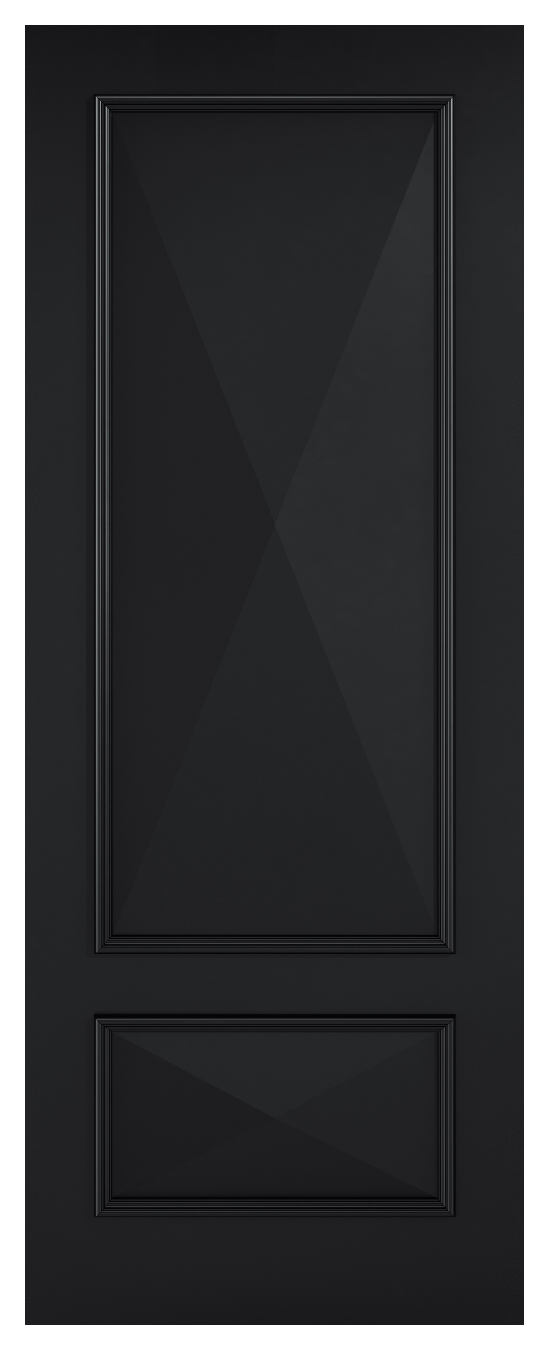 LPD Internal Knightsbridge 2 Panel Primed Plus Black FD30 Fire Door - 762 x 1981mm