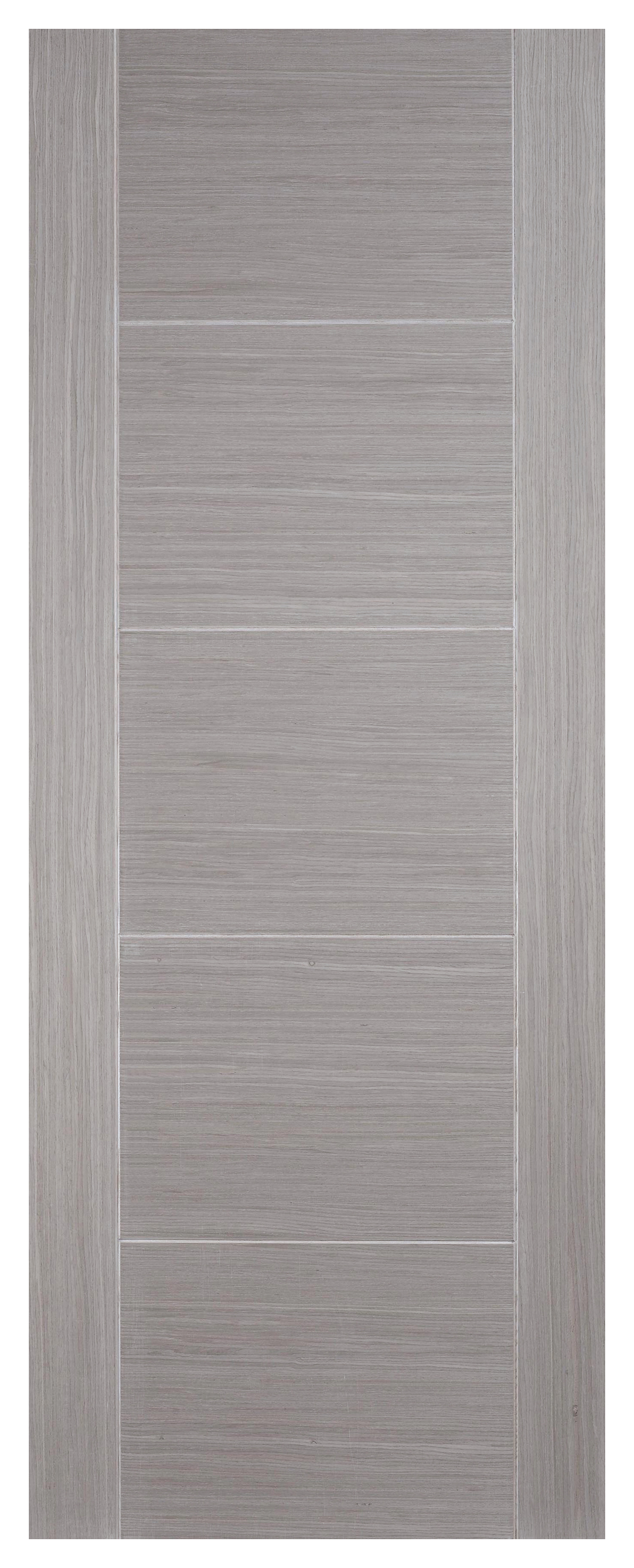LPD Internal Vancouver 5 Panel Pre-Finished Light Grey FD30 Fire Door - 762 x 1981mm