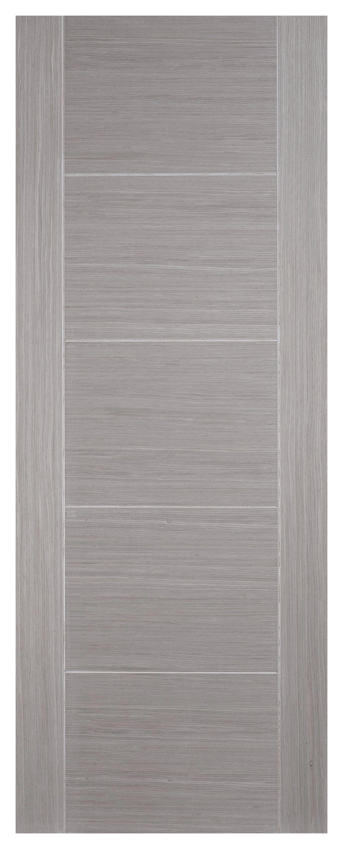 LPD Internal Vancouver 5 Panel Pre-Finished Light Grey FD30 Fire Door - 2040 mm