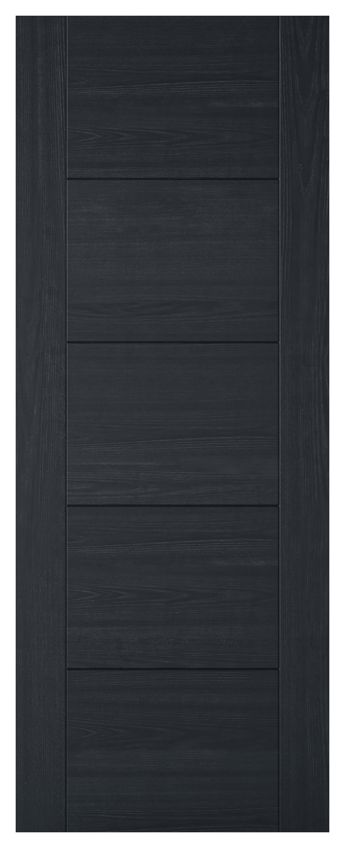 Image of LPD Internal Vancouver 5 Panel Pre-Finished Charcoal Black FD30 Fire Door - 686 x 1981mm