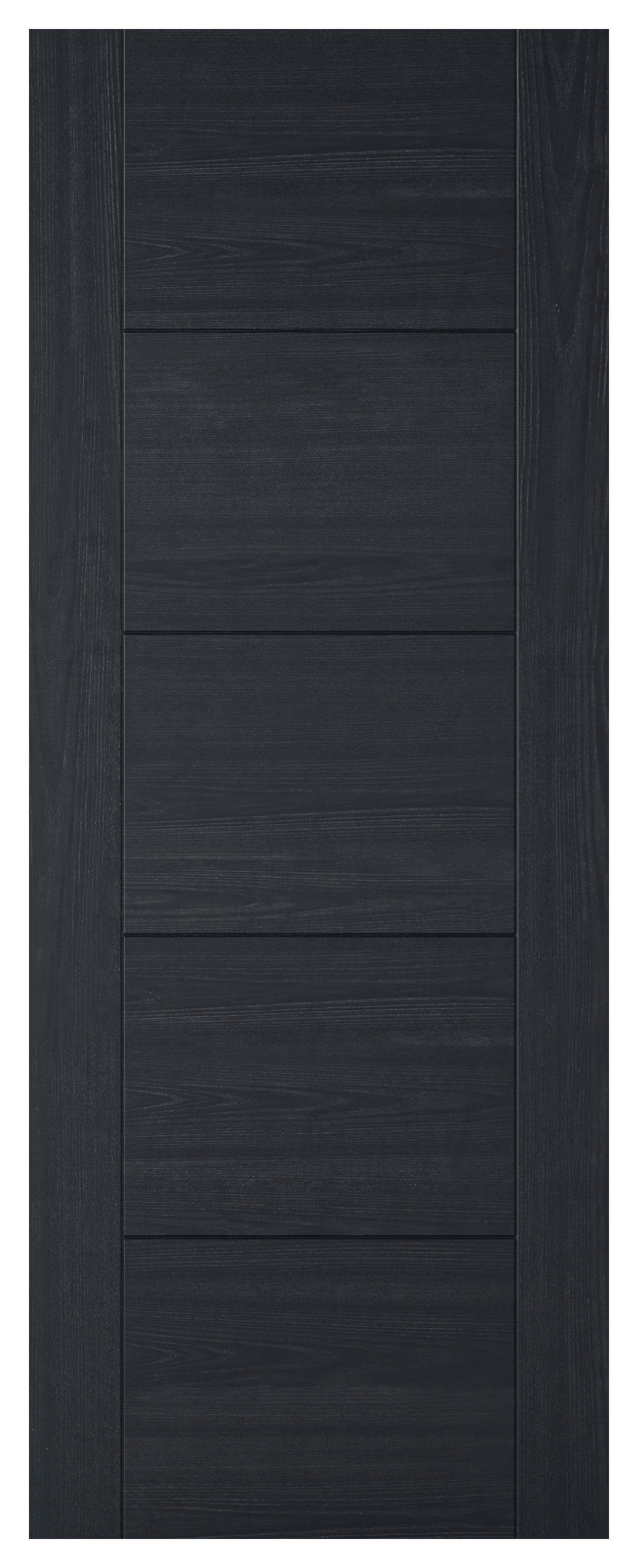 LPD Internal Vancouver 5 Panel Pre-Finished Charcoal Black FD30 Fire Door - 726 x 2040mm