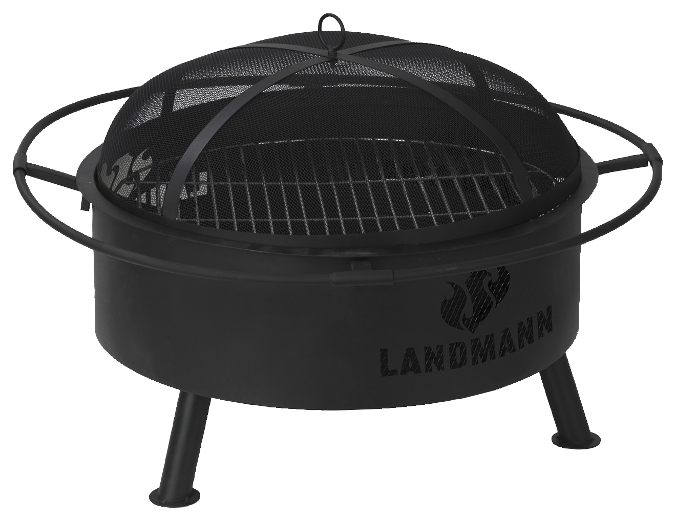 Landmann 2-in-1 Fire Basket & Grill Industrial Design