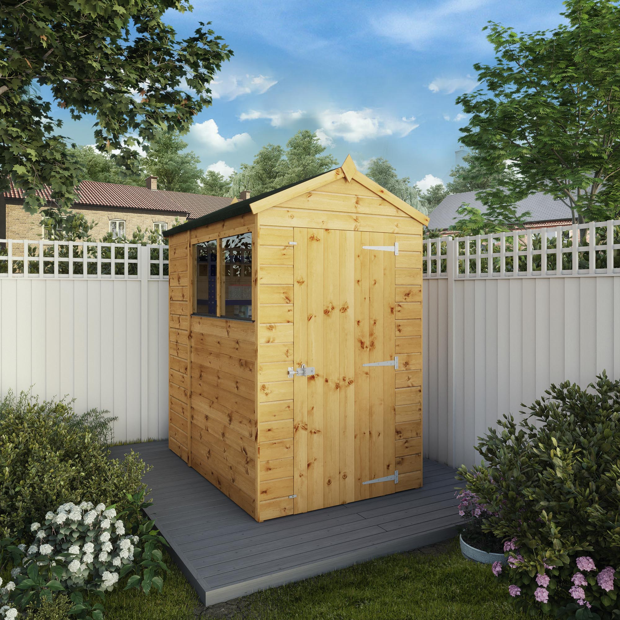 Mercia Shiplap Apex Timber Shed - 6 x