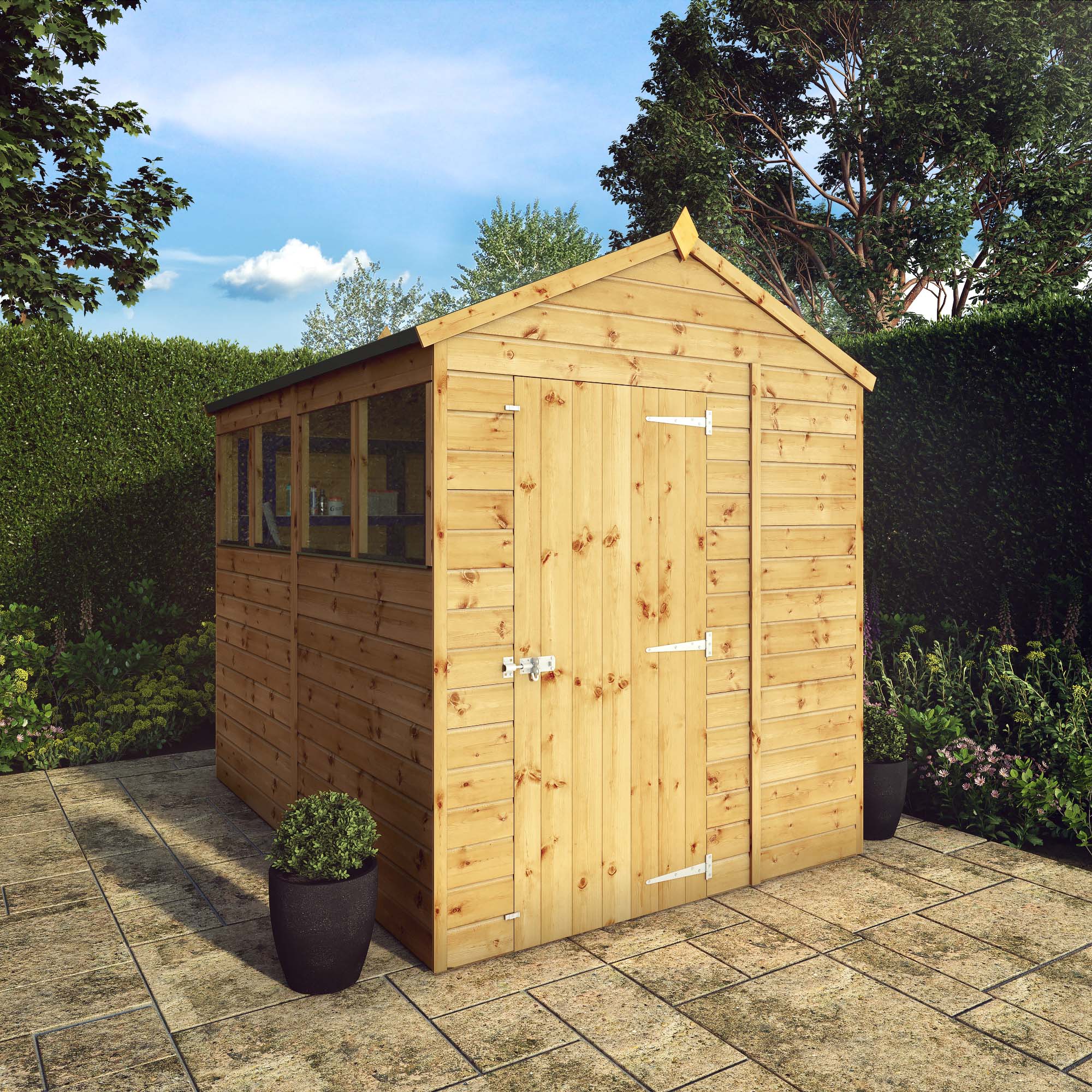 Mercia Shiplap Apex Timber Shed - 8 x