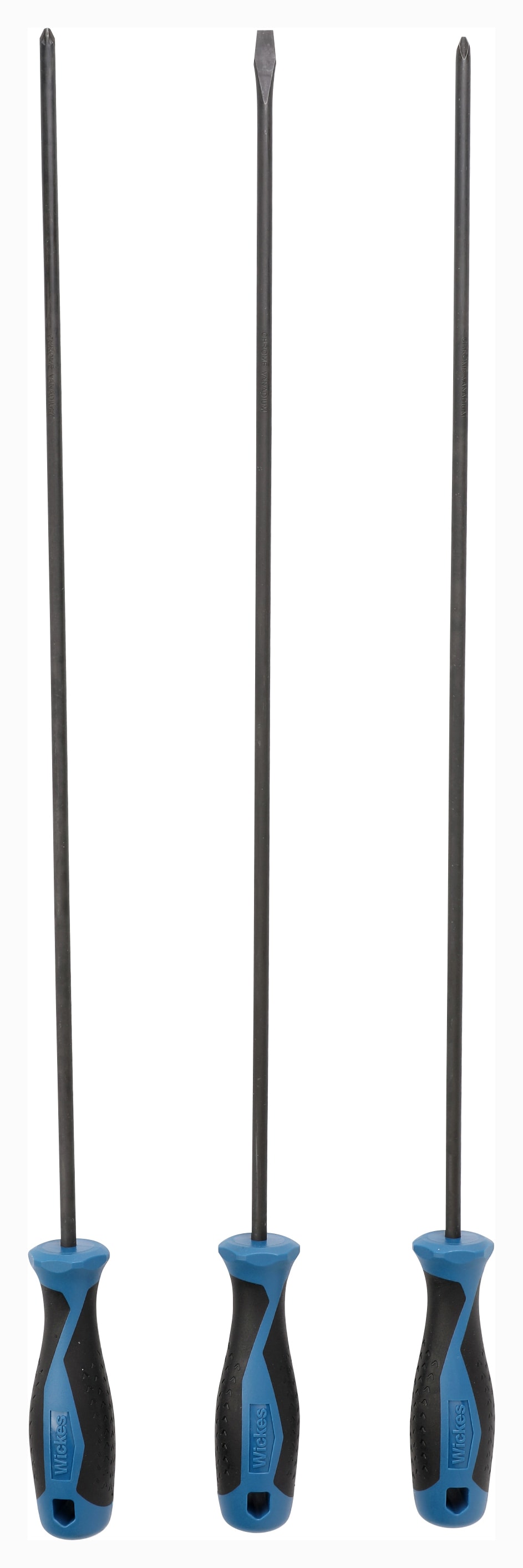 Wickes 3 Piece 450mm Long Reach Screwdriver Set Wickes.co.uk