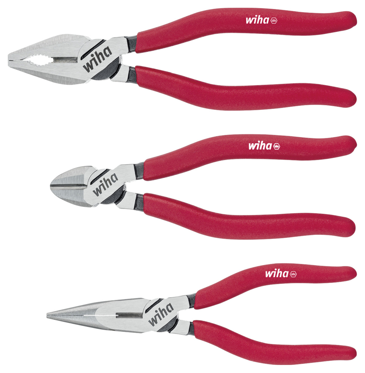 Wiha 26850 Classic Combination Basic 3 Piece Pliers Set