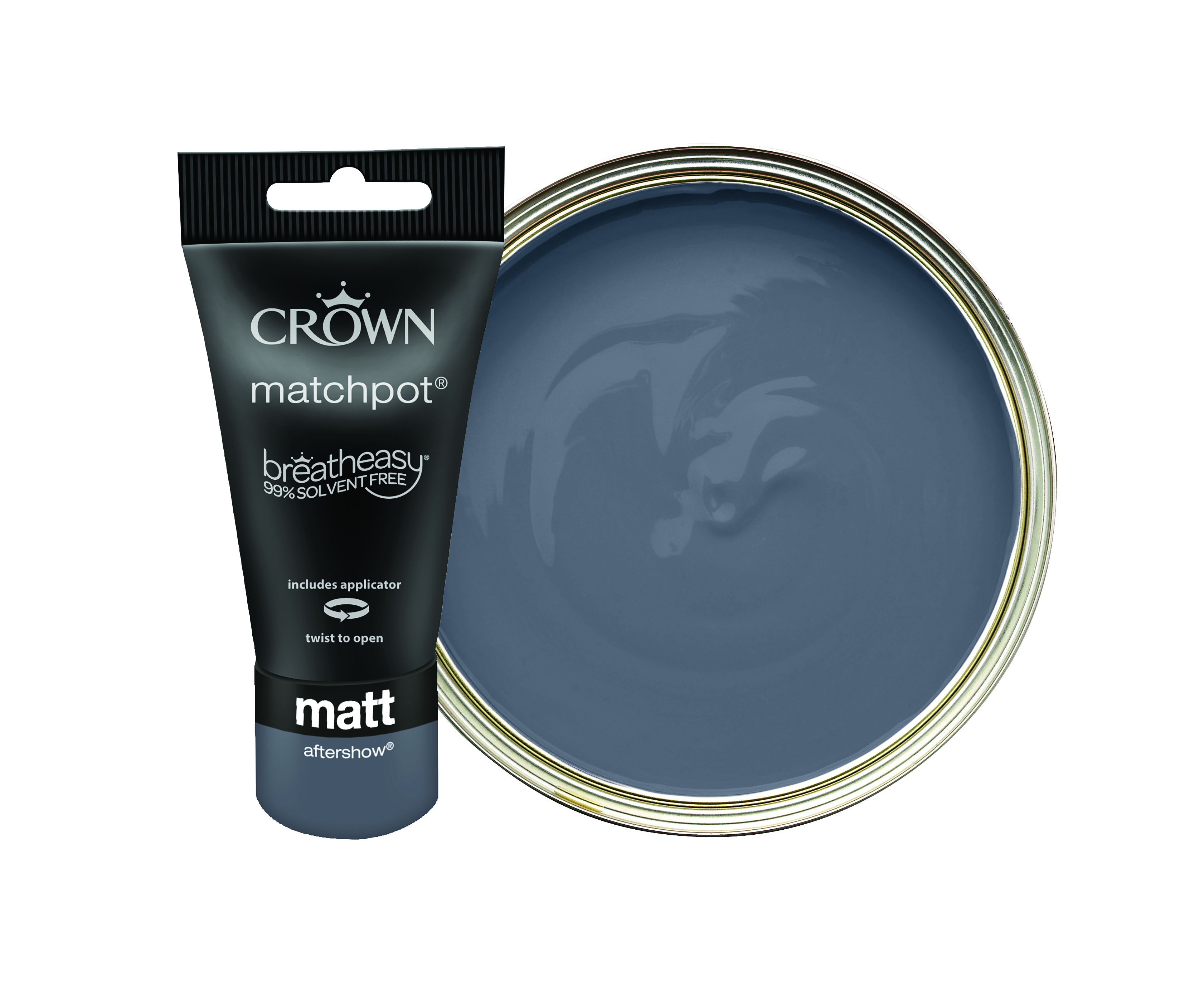 Crown Matt Emulsion Paint Tester Pot - Aftershow - 40ml