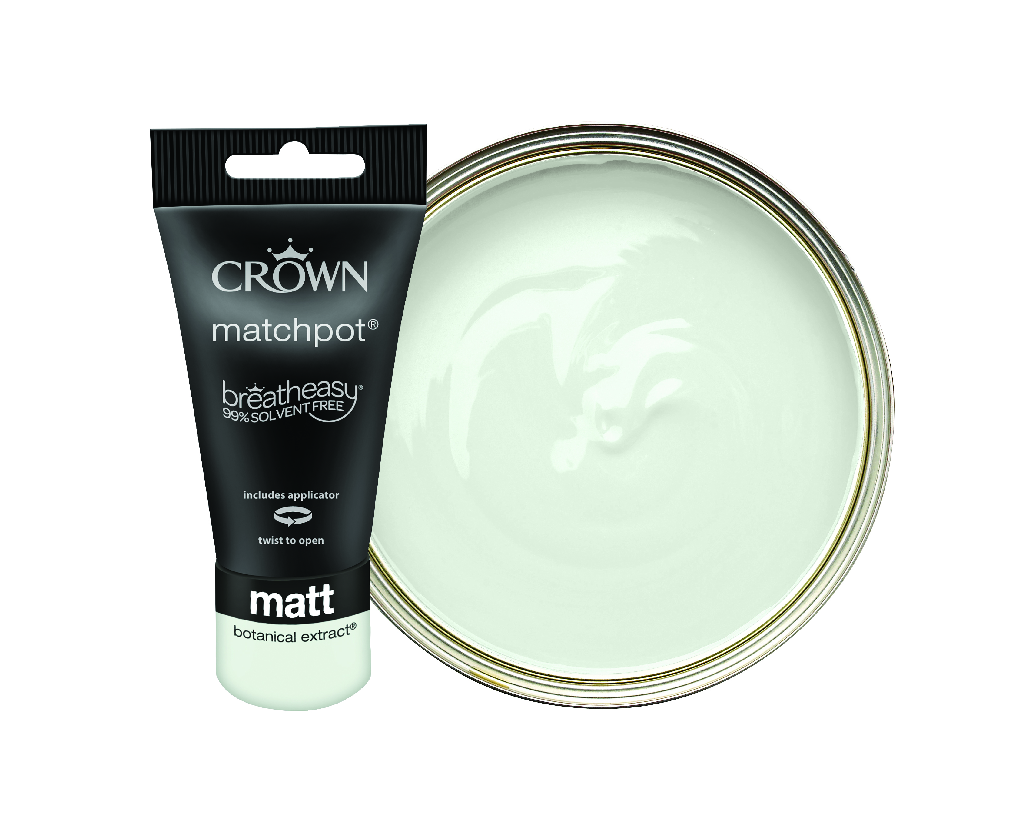 Crown Matt Emulsion Paint Tester Pot - Botanical Extract - 40ml