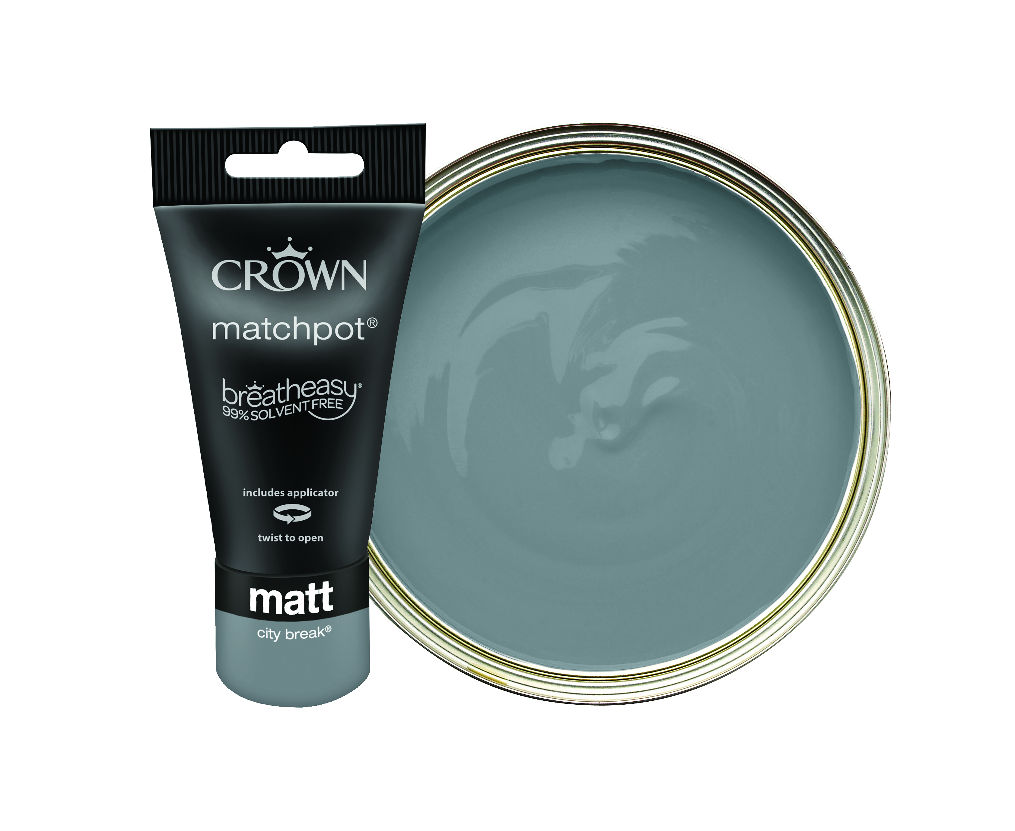 Image of Crown Matt Emulsion Paint - City Break Tester Pot - 40ml
