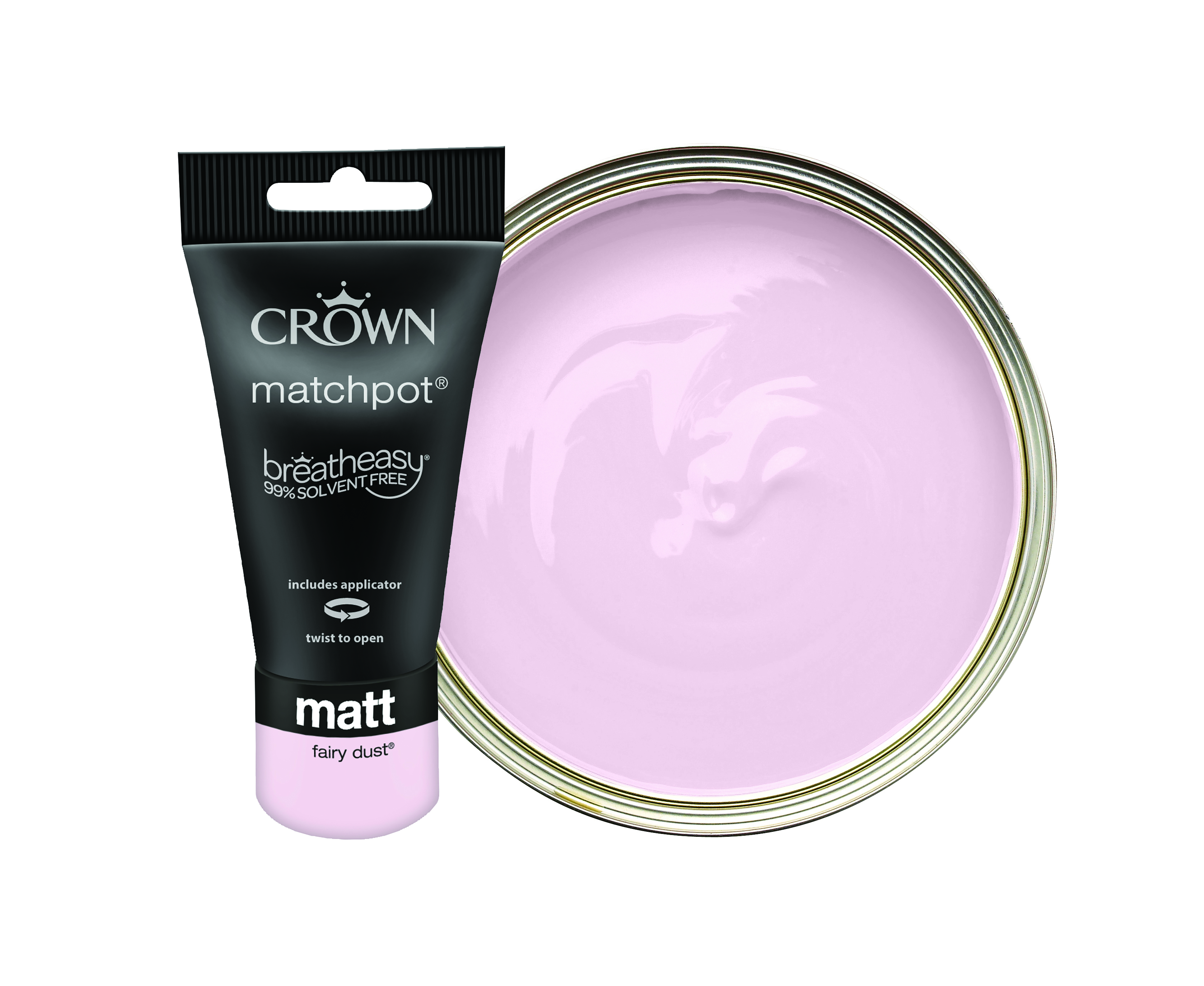 Image of Crown Matt Emulsion Paint - Fairy Dust Tester Pot - 40ml