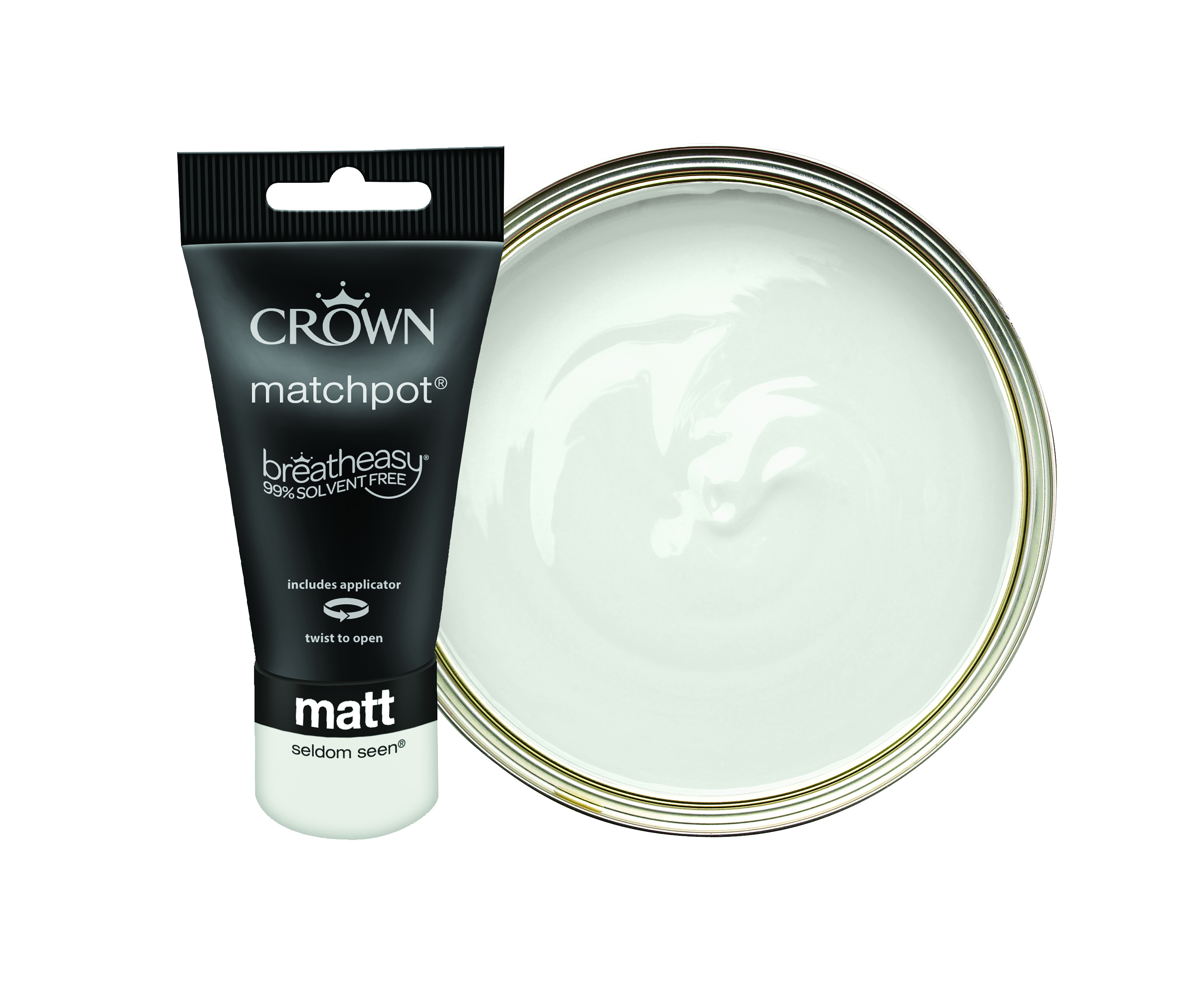 Crown Matt Emulsion Paint Tester Pot - Seldom Seen - 40ml