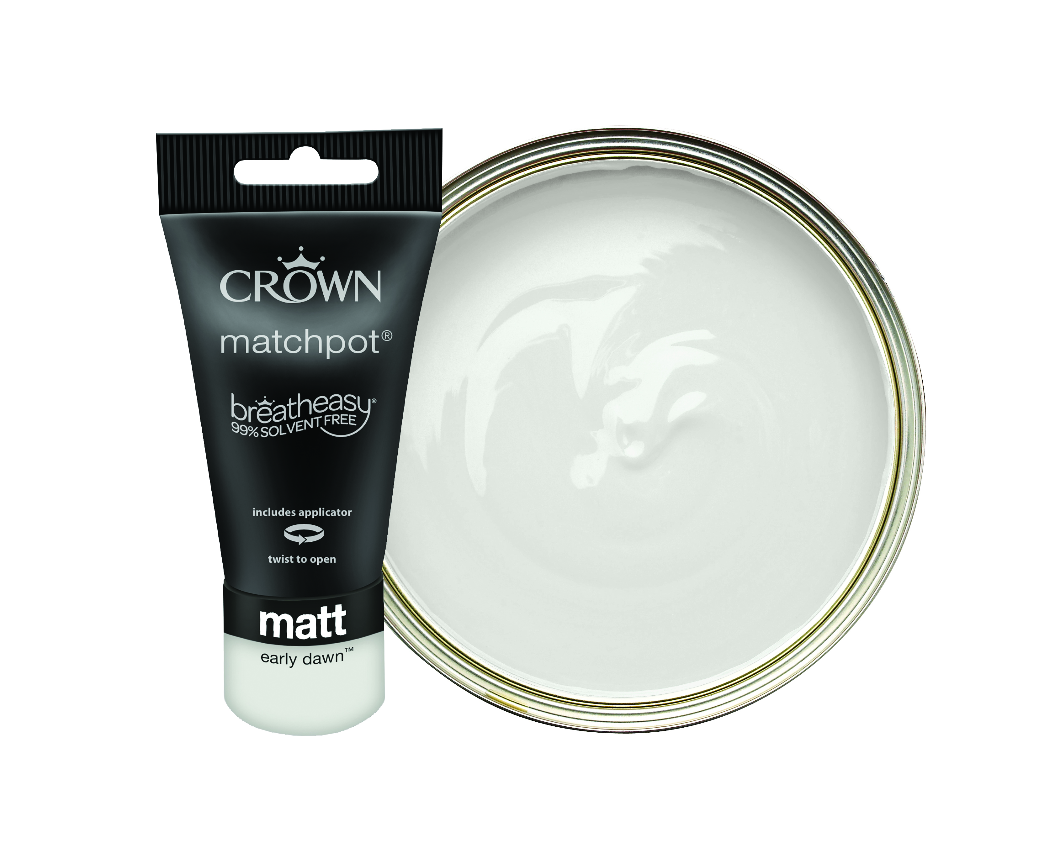 Image of Crown Matt Emulsion Paint - Early Dawn Tester Pot - 40ml