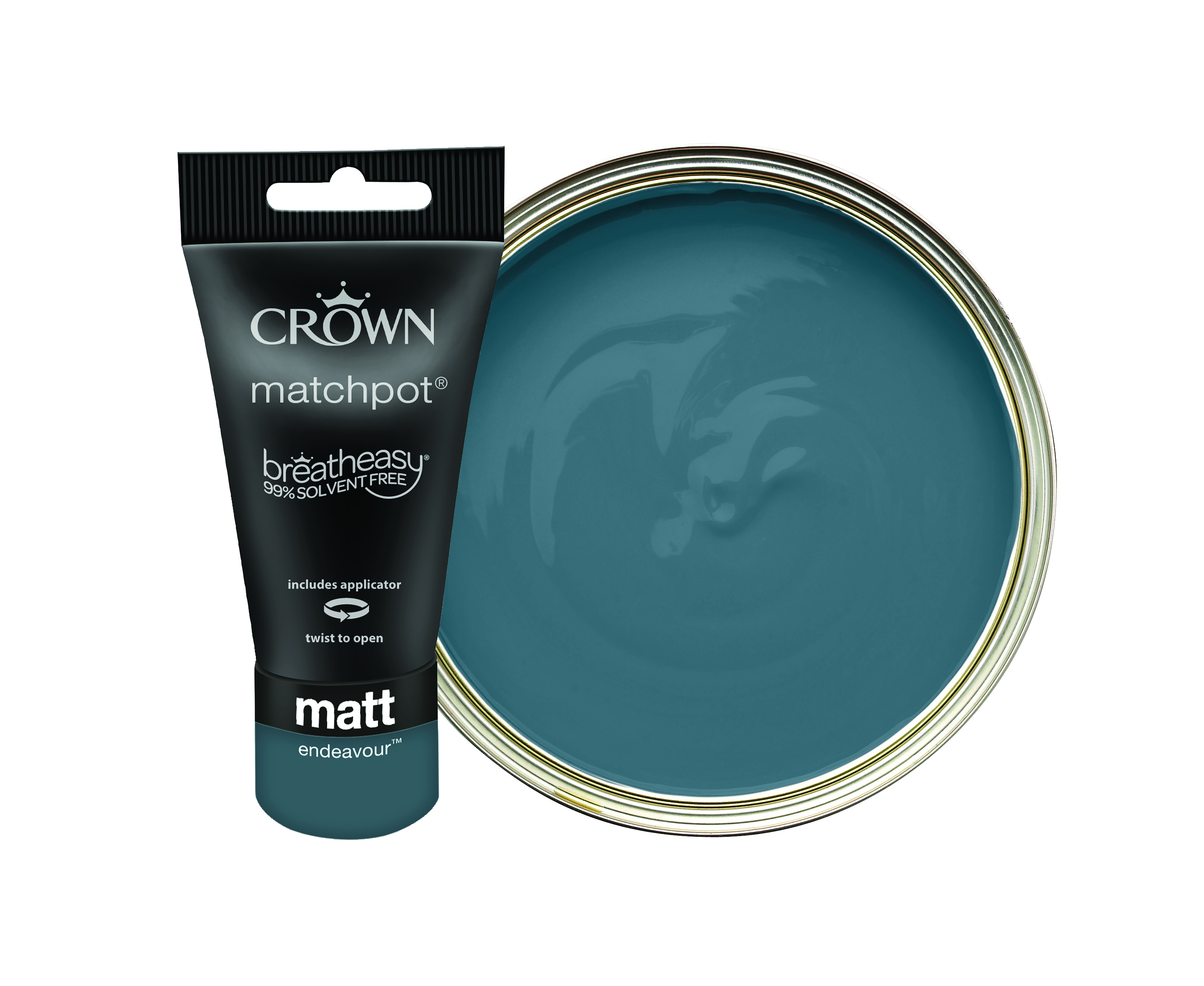 Image of Crown Matt Emulsion Paint - Endeavour Tester Pot - 40ml