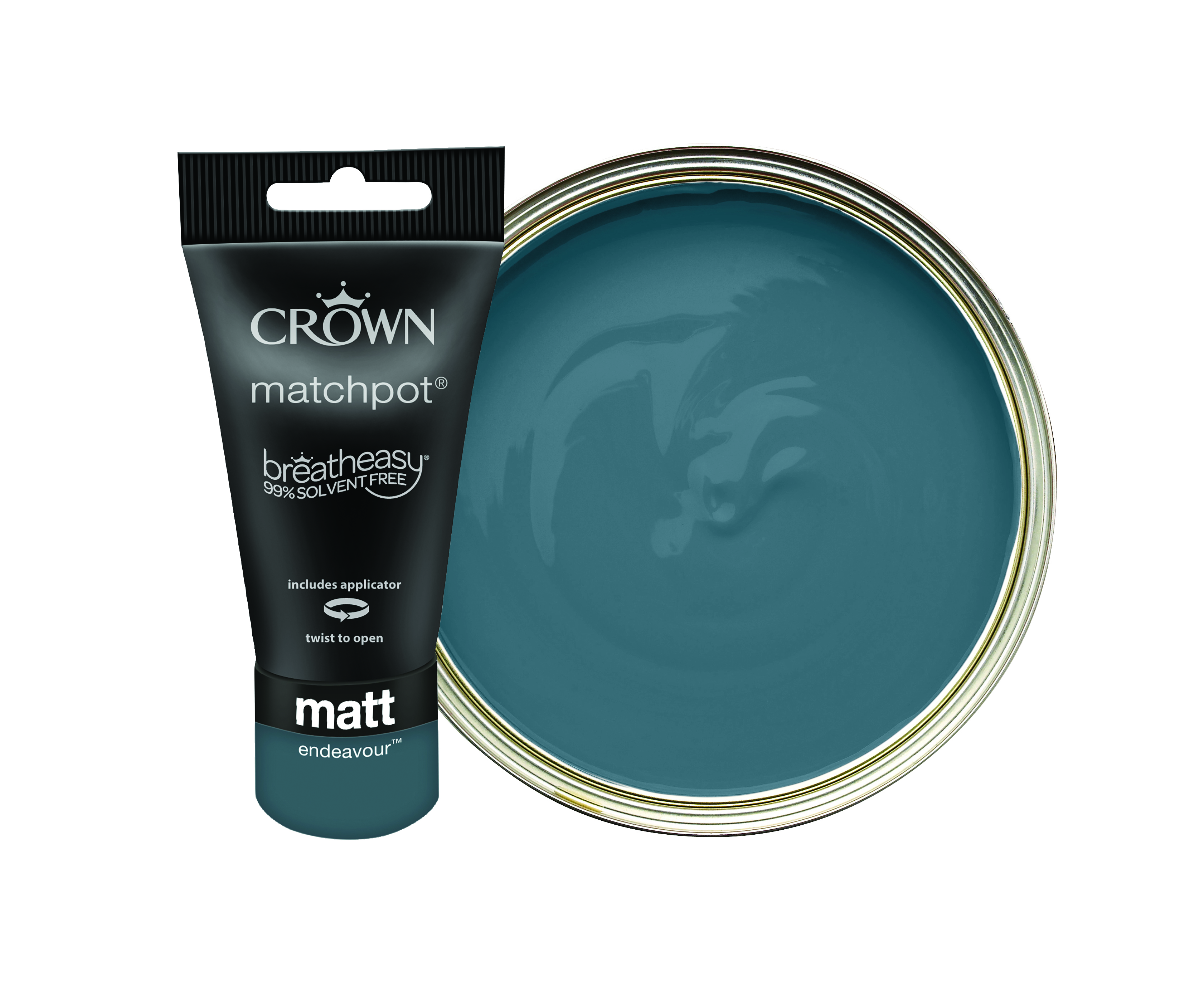 Crown Matt Emulsion Paint Tester Pot - Endeavour - 40ml