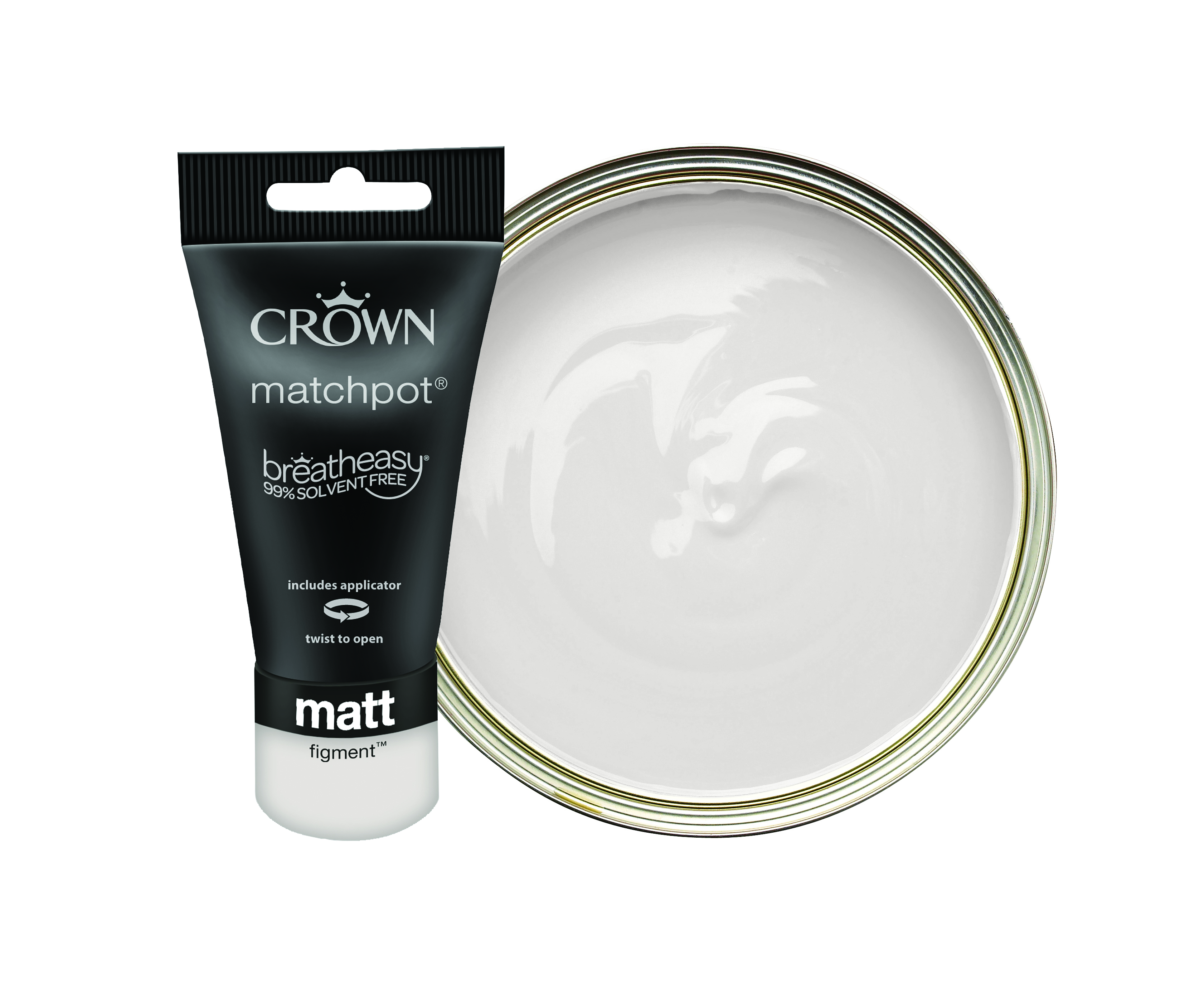 Crown Matt Emulsion Paint Tester Pot - Figment - 40ml