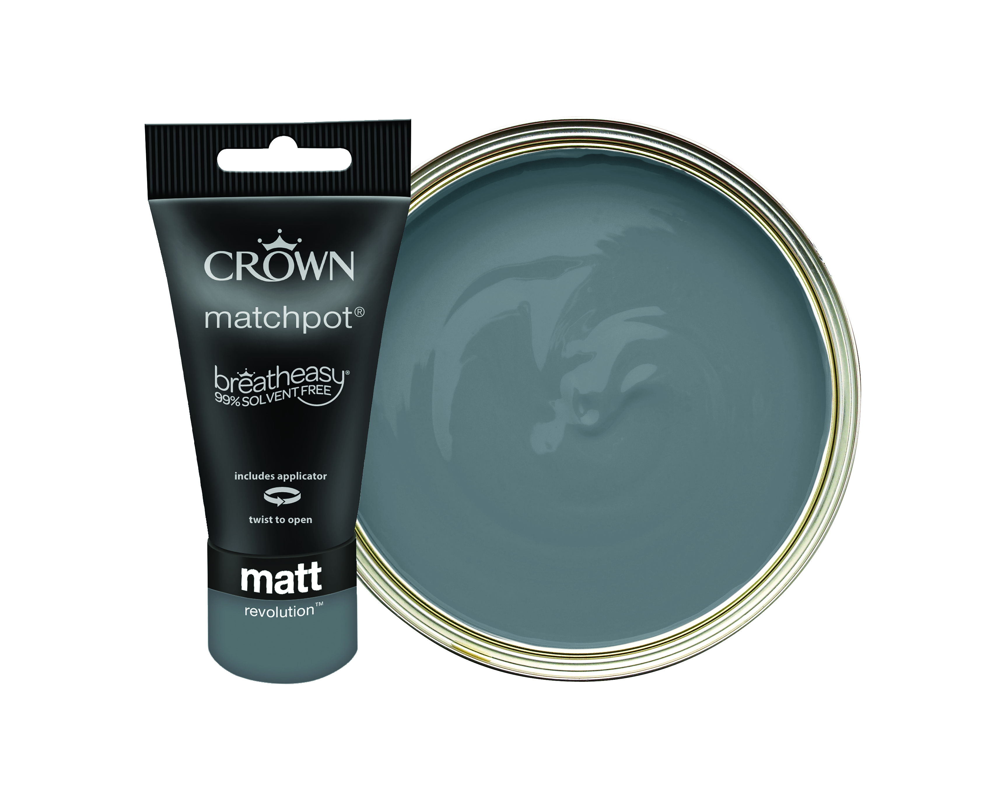 Crown Matt Emulsion Paint Tester Pot - Revolution - 40ml