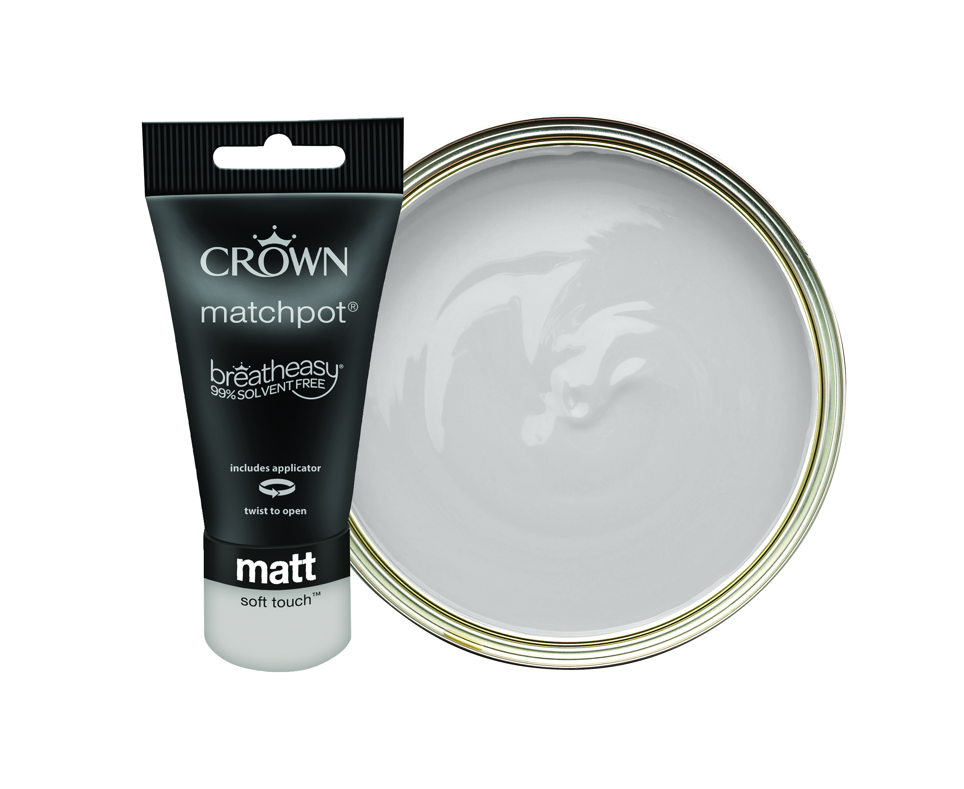 Crown Matt Emulsion Paint Tester Pot - Soft Touch - 40ml