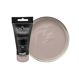 Crown Matt Emulsion Paint Tester Pot - Vintage Crush - 40ml