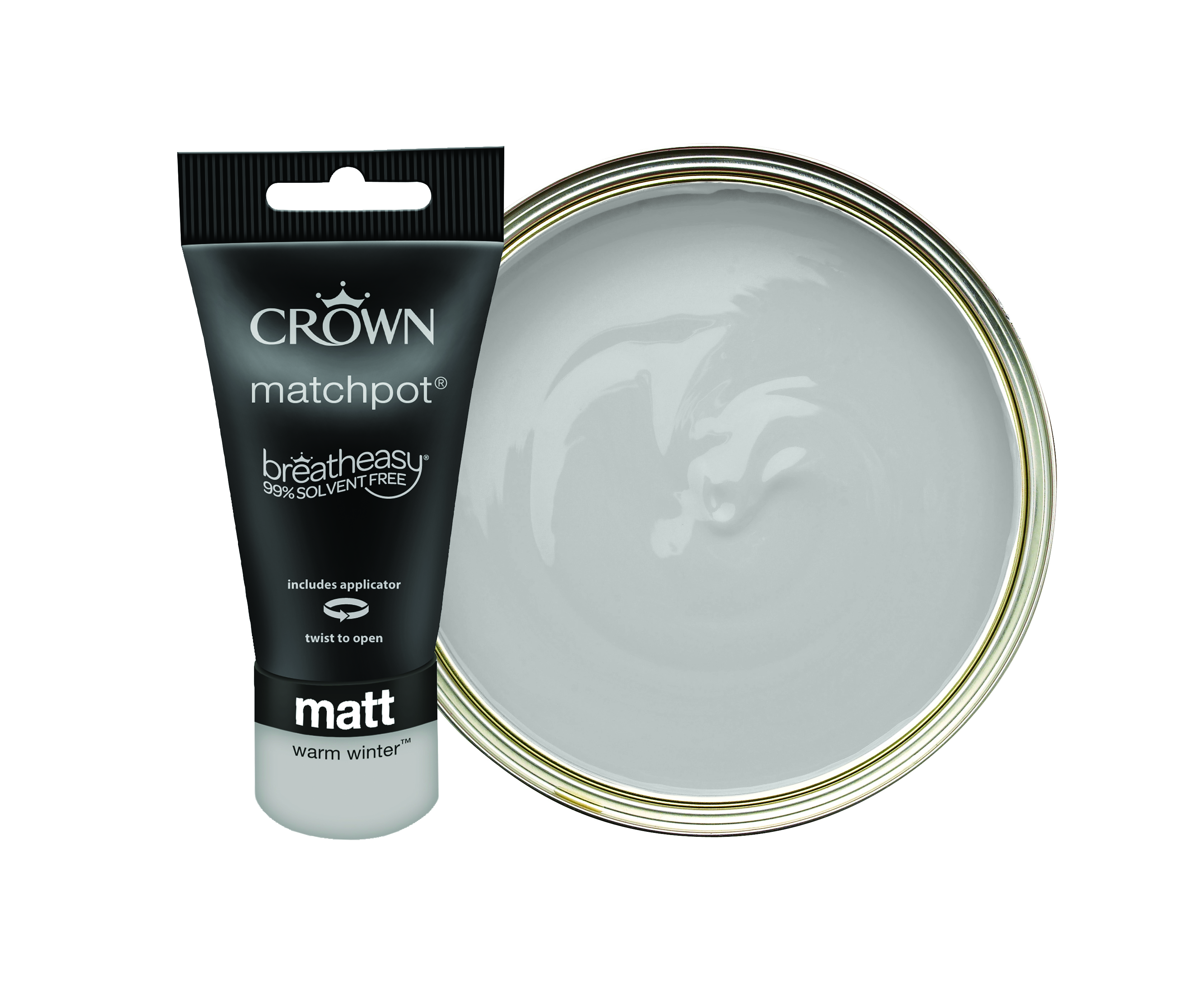 Crown Matt Emulsion Paint Tester Pot - Warm Winter - 40ml
