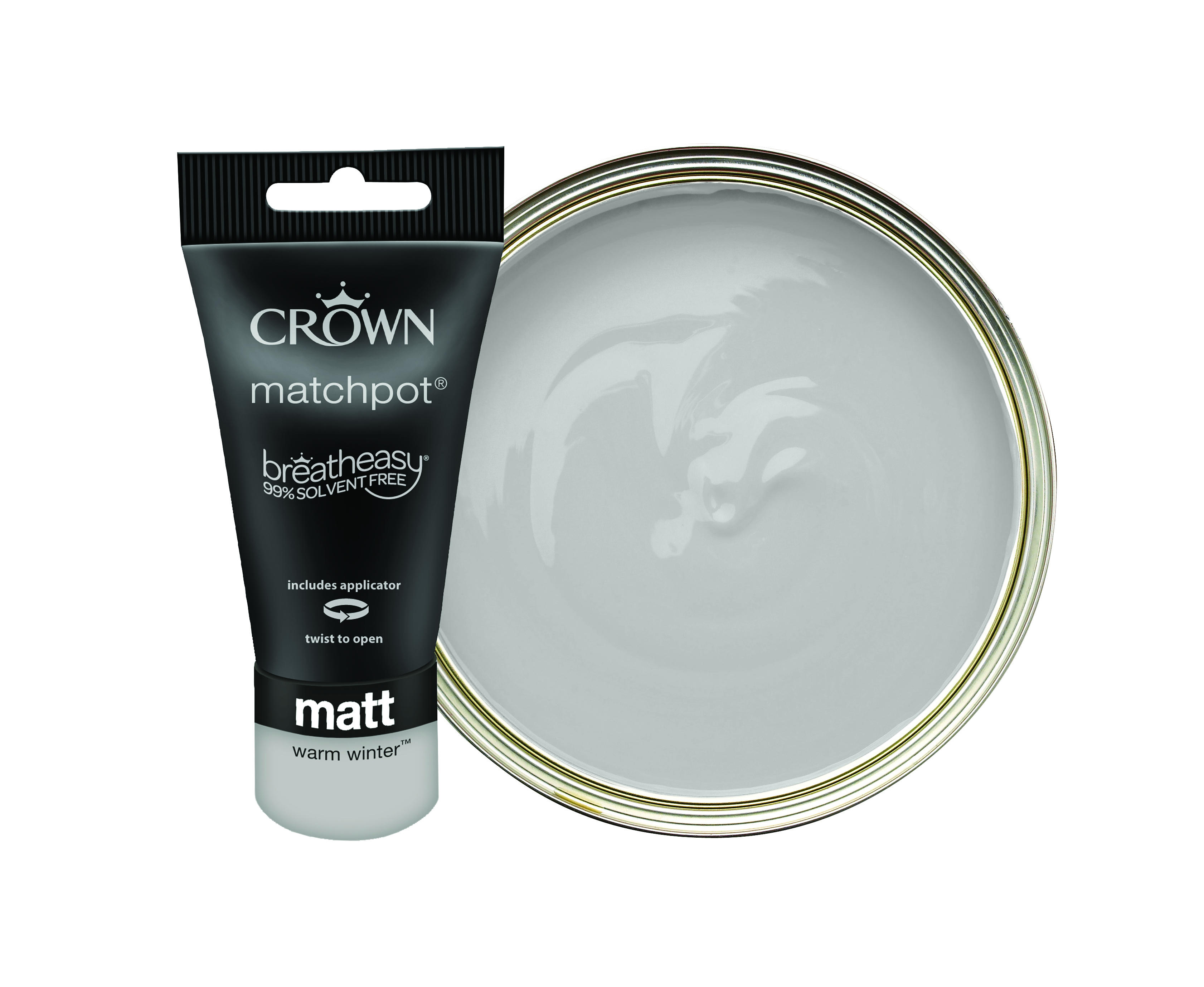 Image of Crown Matt Emulsion Paint - Warm Winter Tester Pot - 40ml