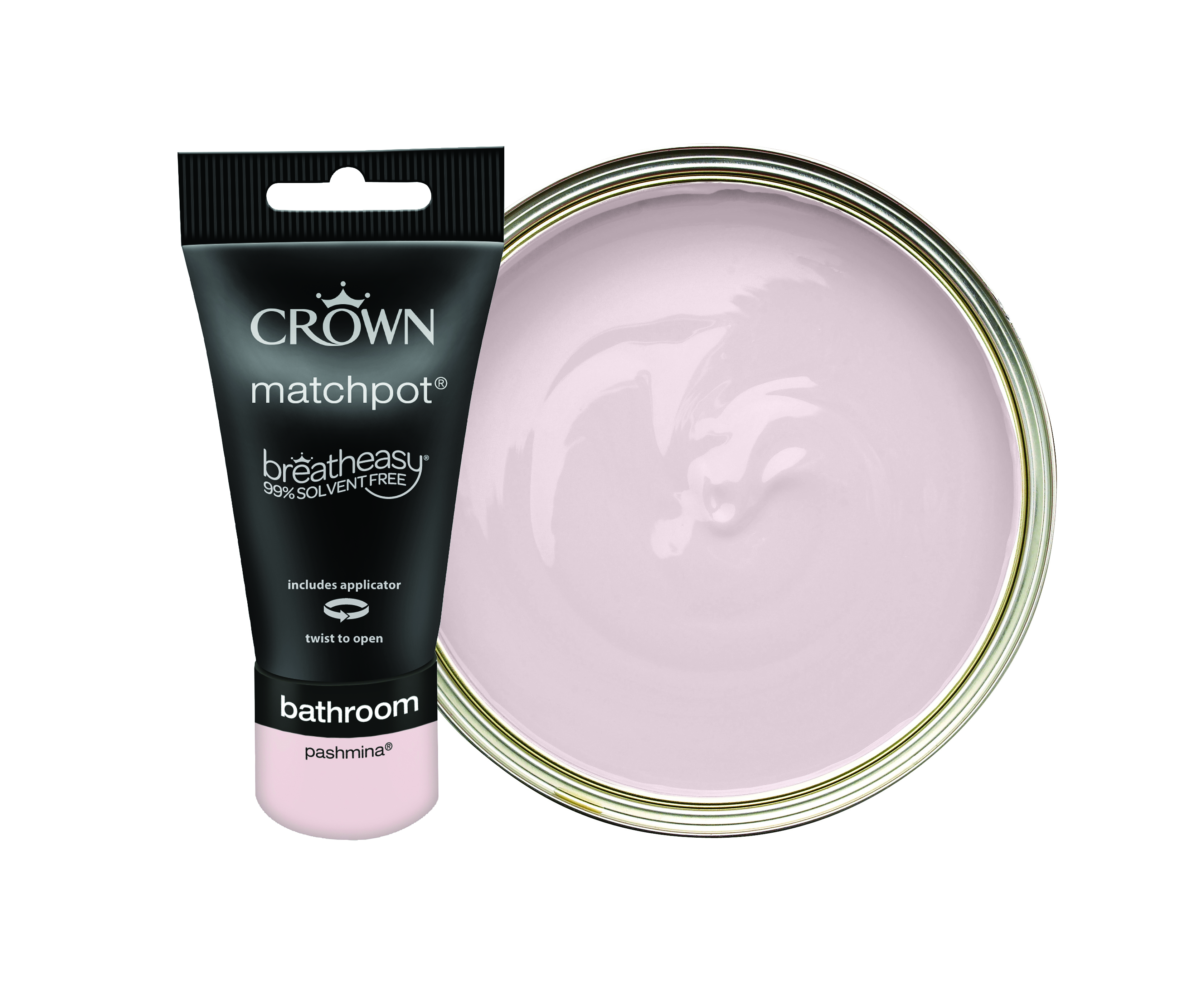 Crown Easyclean Midsheen Emulsion Bathroom Paint - Pashmina Tester Pot - 40ml