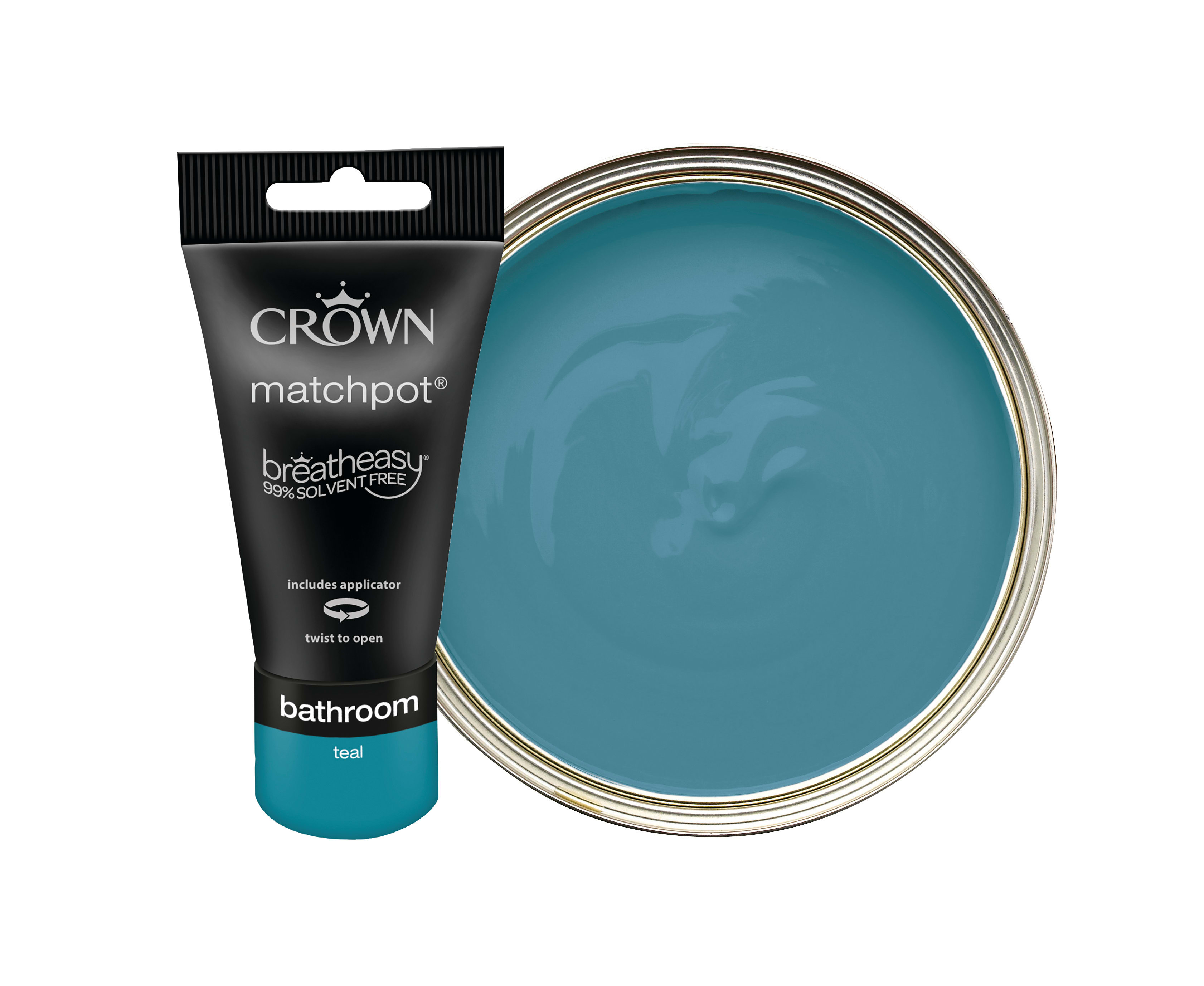Crown Easyclean Midsheen Emulsion Bathroom Paint Tester Pot