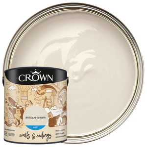Crown Matt Emulsion Paint - Antique Cream - 2.5L