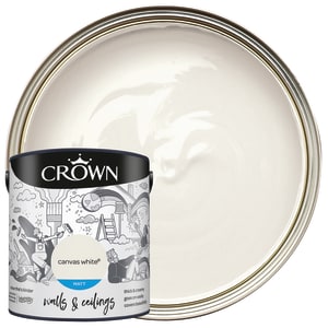 Crown Matt Emulsion Paint - Canvas White - 2.5L