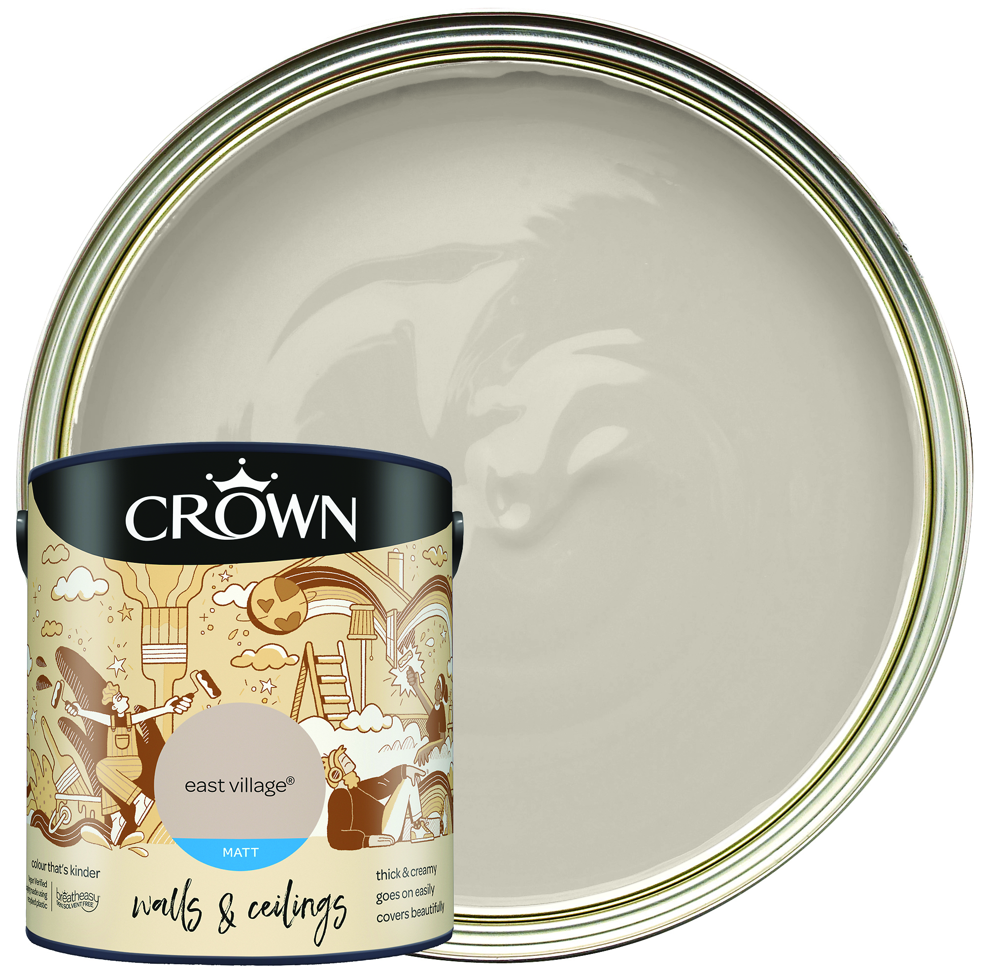 Image of Crown Matt Emulsion Paint - East Village - 2.5L