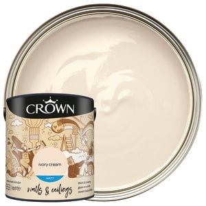 Crown Matt Emulsion Paint - Ivory Cream - 2.5L