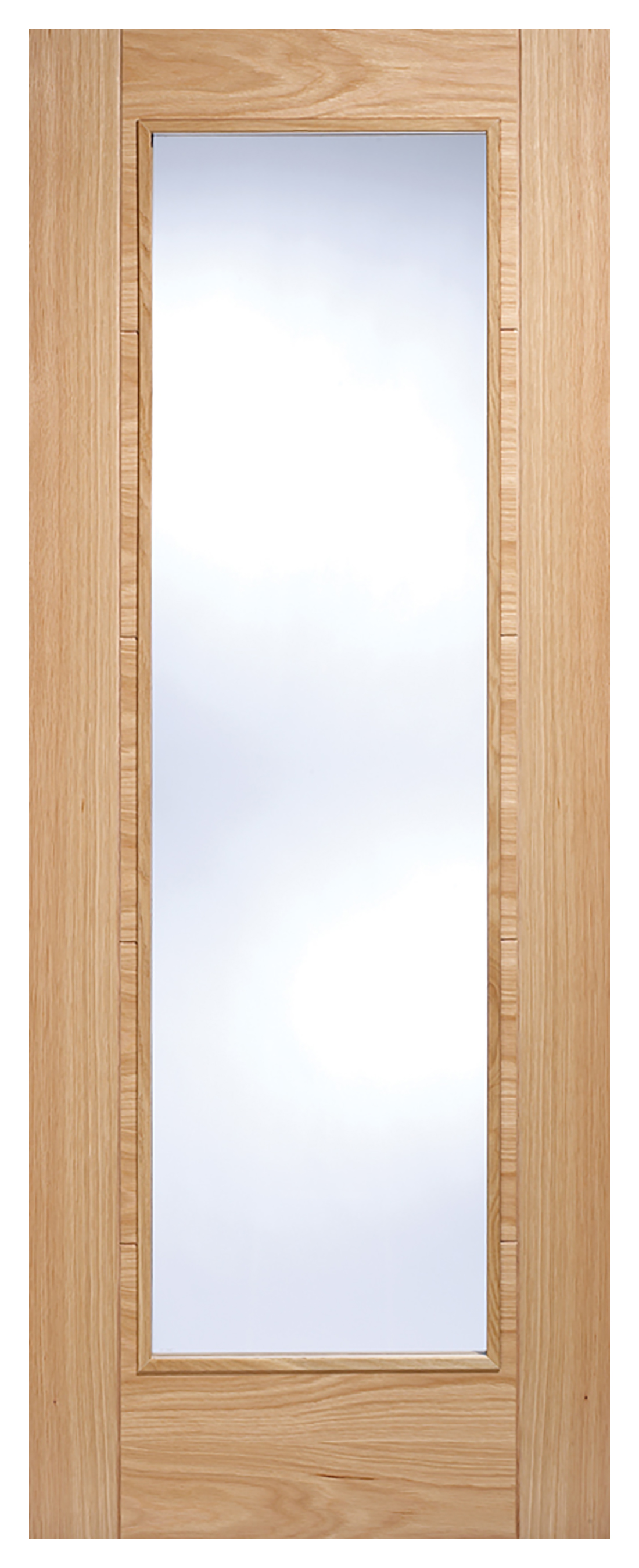 Image of LPD Internal Vancouver 1 Lite Pattern 10 Pre-Finished Oak Solid Core Door - 726 x 2040mm
