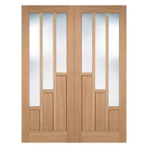 LPD Internal Coventry Pair Pre-Finished Oak Door - 1981mm