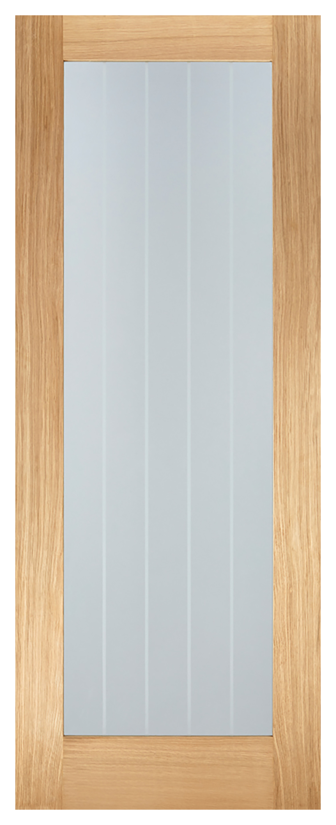 LPD Internal Mexicano 1 Lite Pattern 10 Un-Finished Oak Solid Core Door - 838 x 1981mm