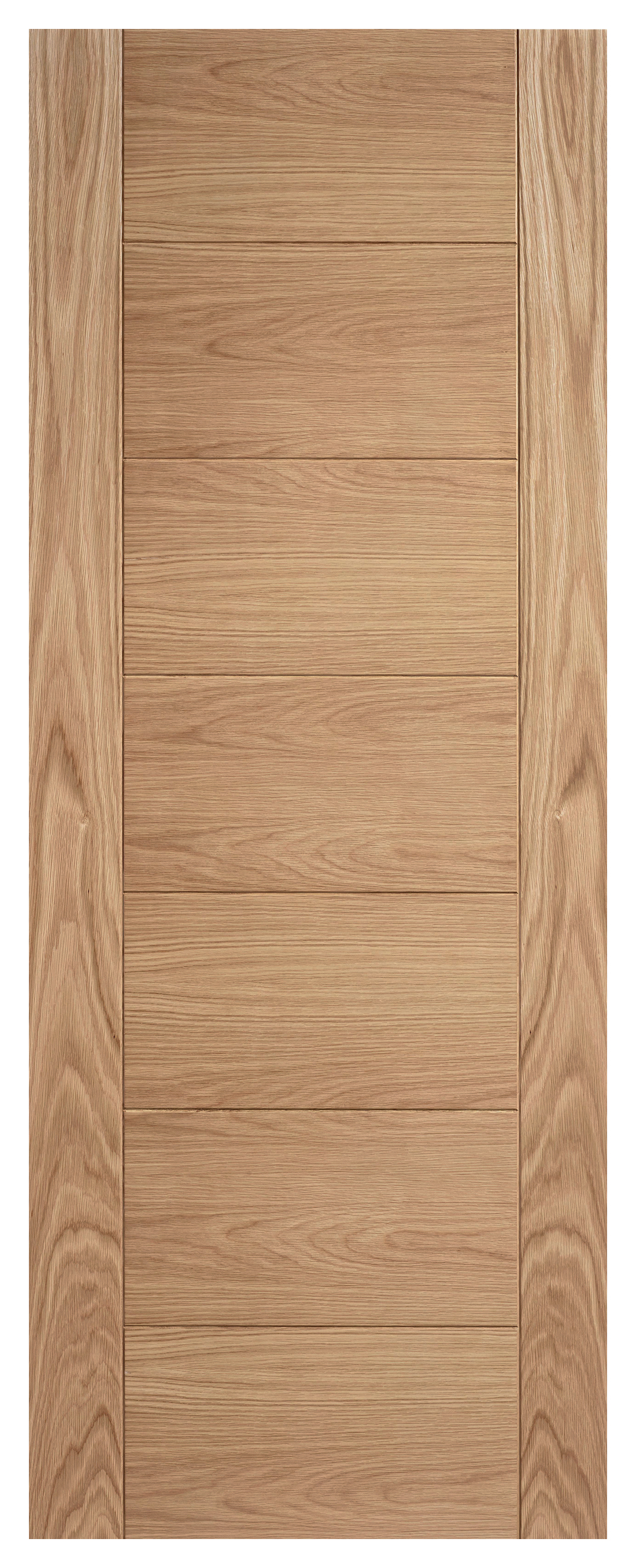 Image of LPD Internal Carini 7 Panel Pre-Finished Oak Solid Core Door - 762 x 1981mm