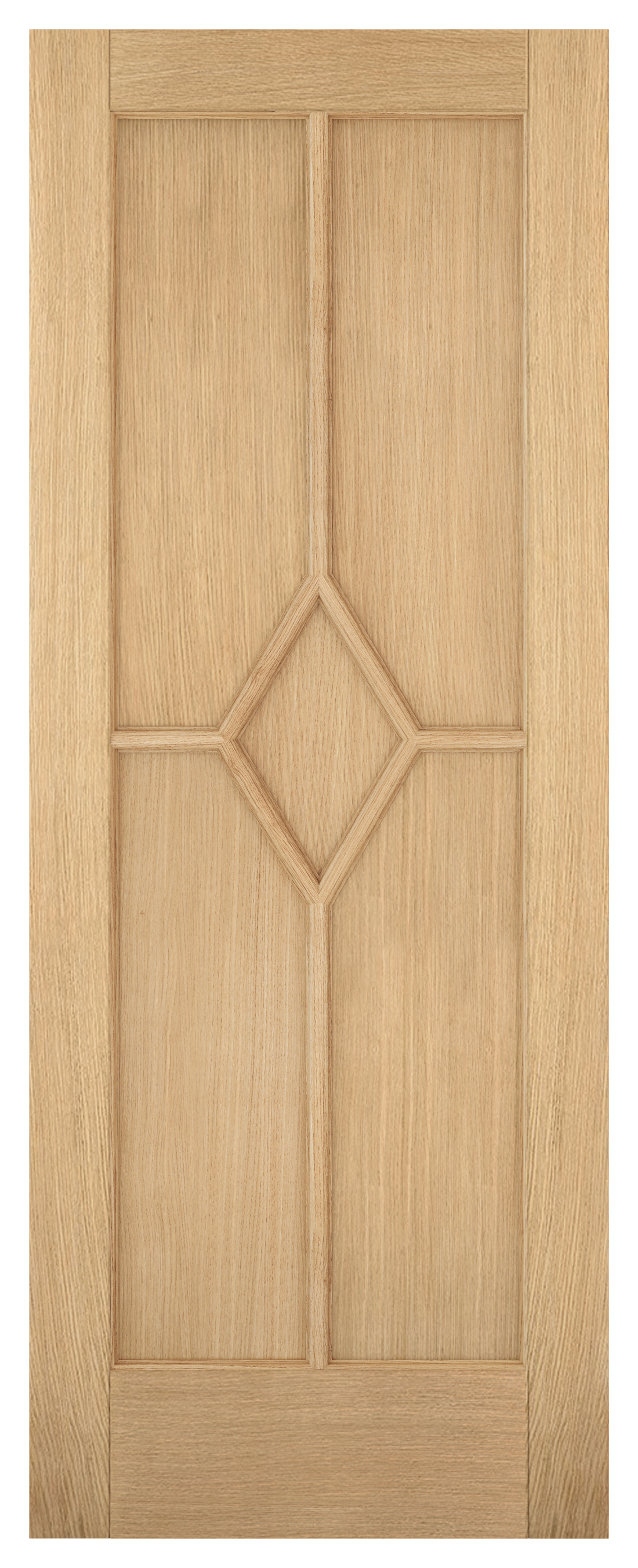 LPD Internal Reims 5 Panel Pre-Finished Oak Solid Core Door - 726 x 1981mm