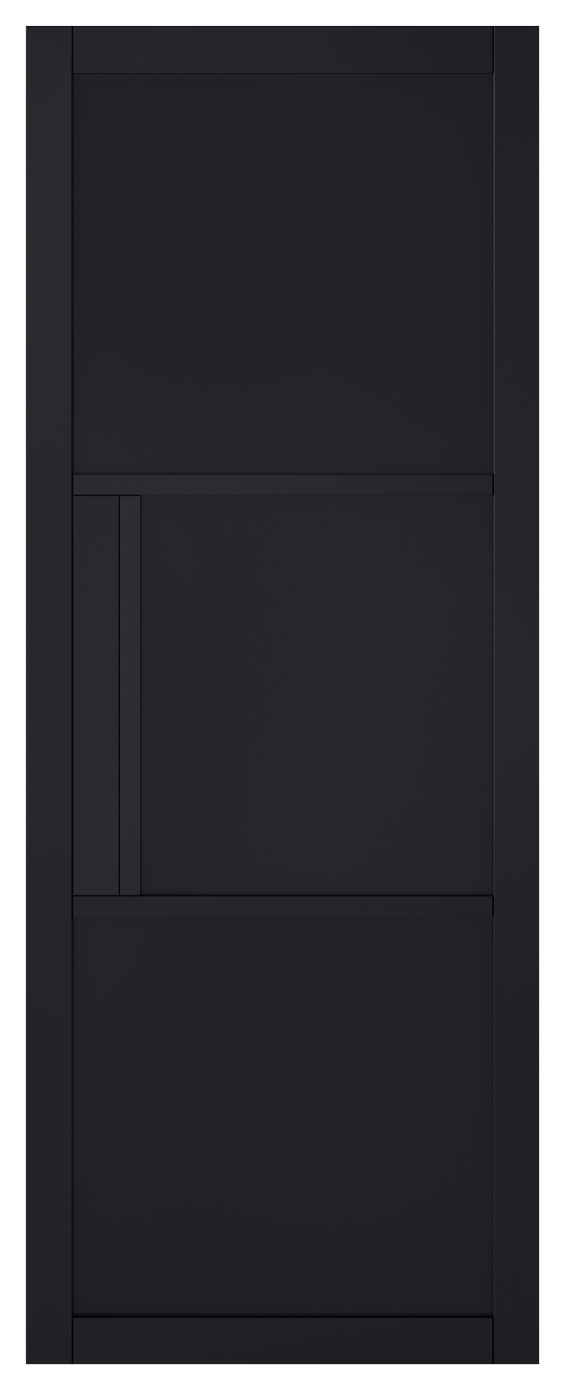 LPD Internal Tribeca 3 Panel Primed Plus Black Solid Coor Door - 838 x 1981mm