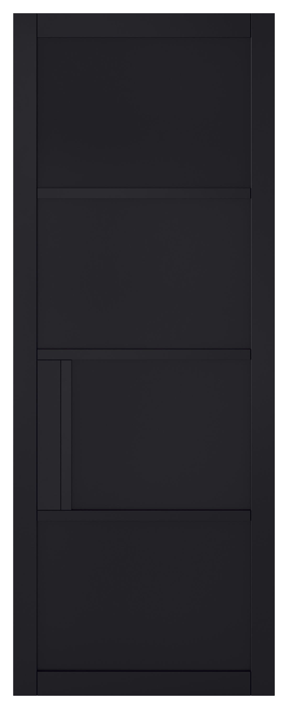 Image of LPD Internal Chelsea 4 Panel Primed Plus Black Solid Core Door - 686 x 1981mm