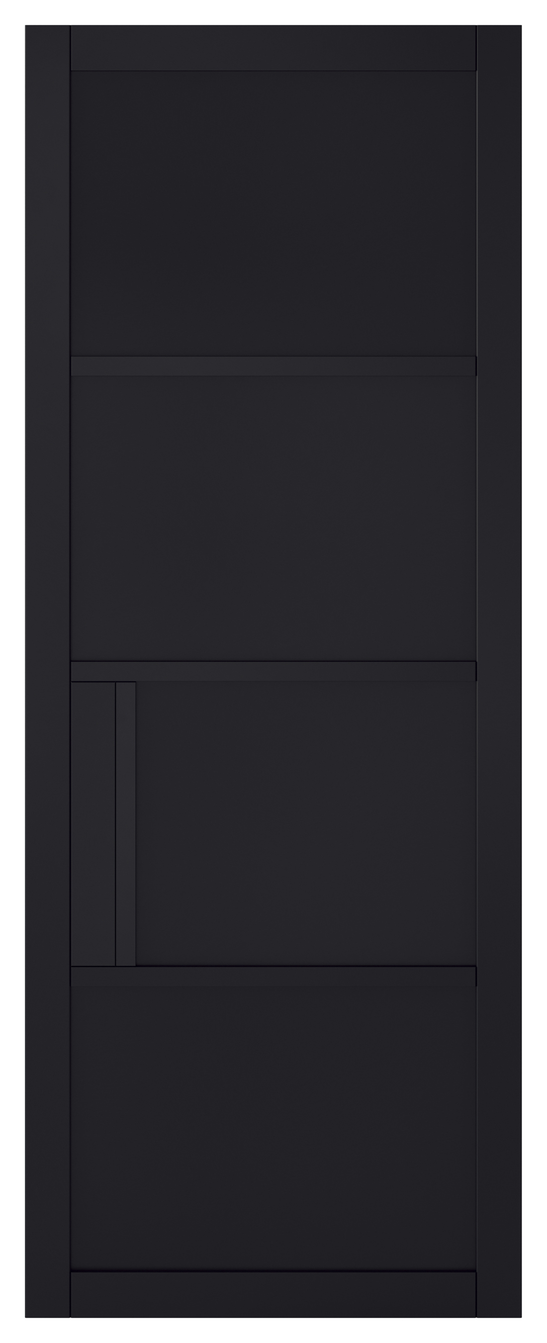 LPD Internal Chelsea 4 Panel Primed Plus Black Solid Core Door - 838 x 1981mm
