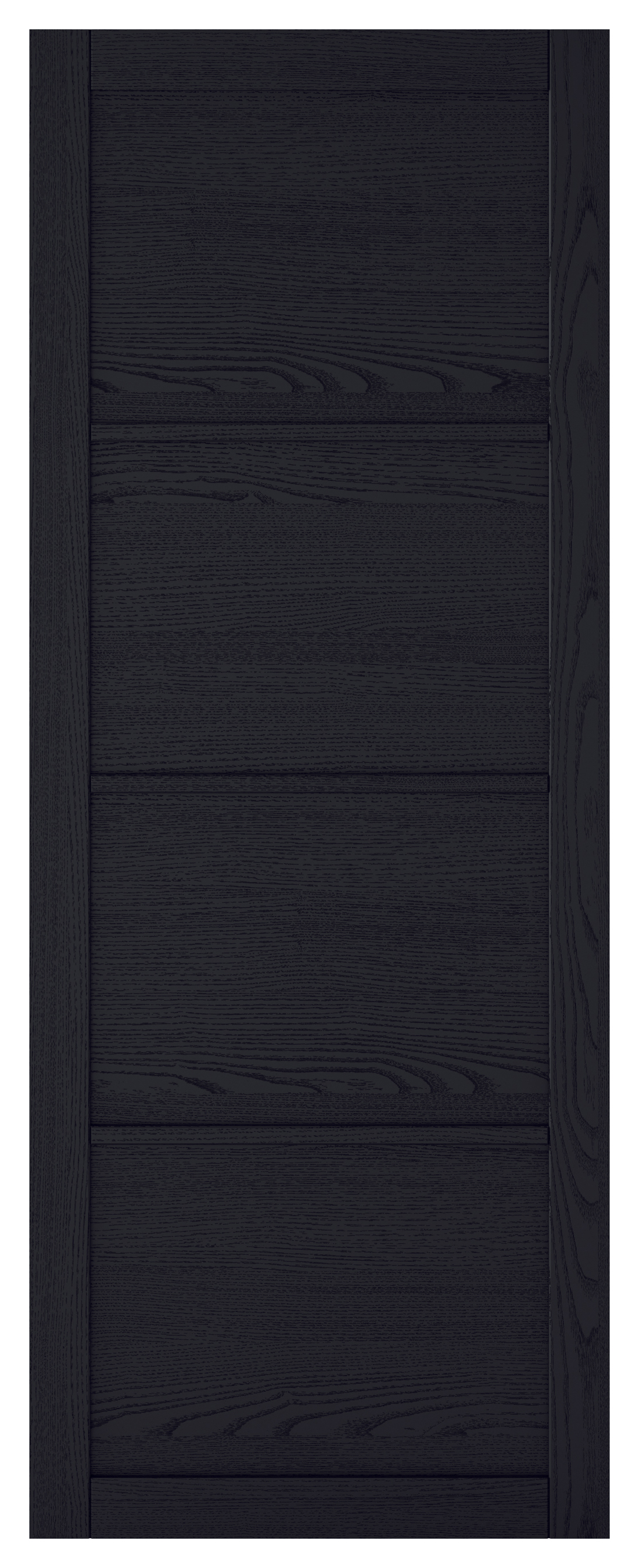 LPD Internal Soho 4 Panel Pre-Finished Dark Charcoal Solid Core Door - 686 x 1981mm