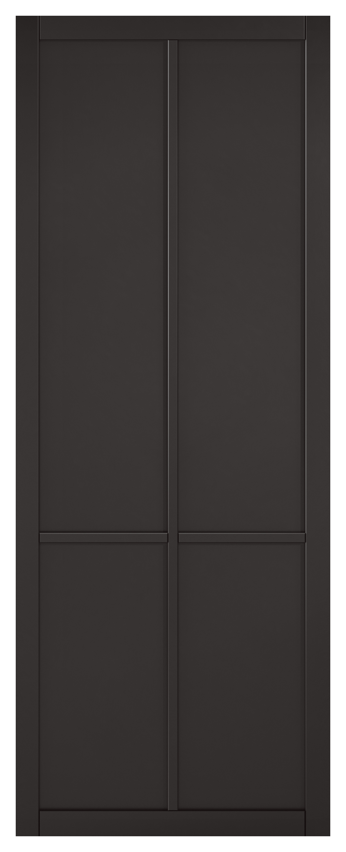 LPD Internal Liberty 4 Panel Primed Black Solid Core Door - 838 x 1981mm
