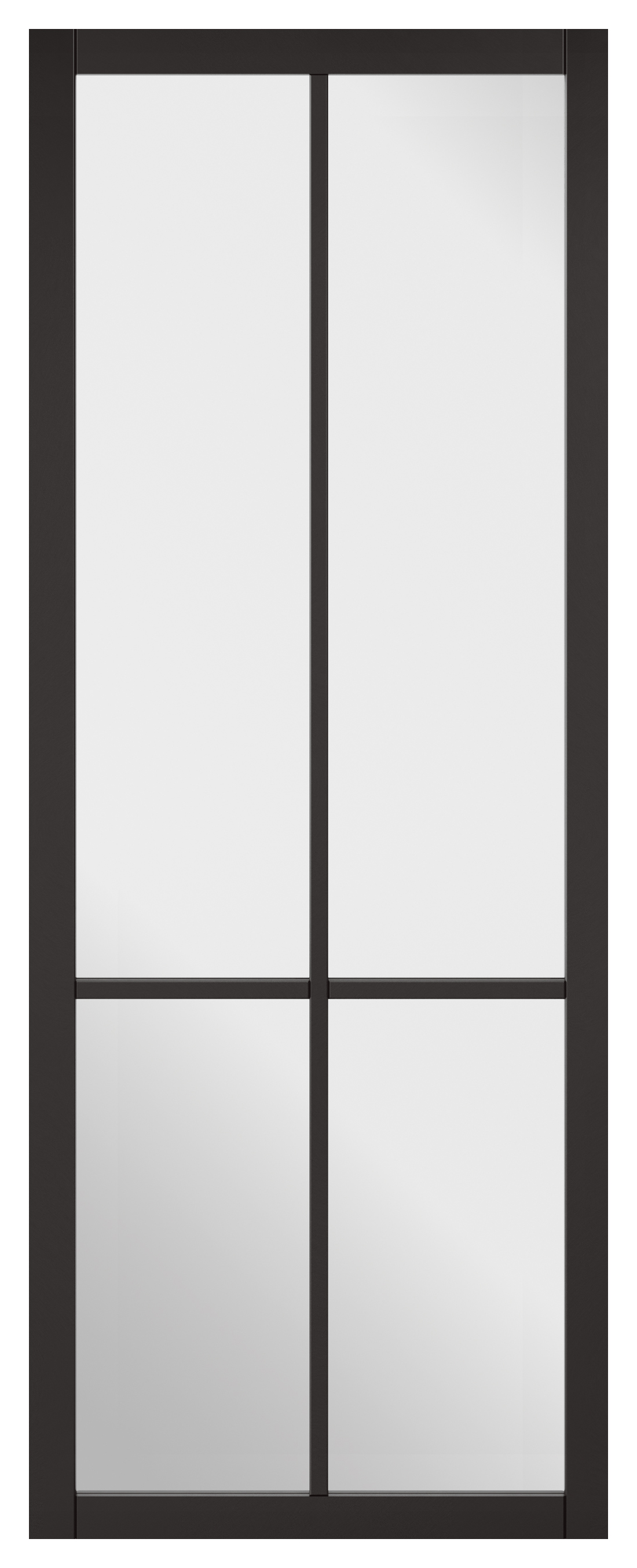 Image of LPD Internal Liberty 4 Lite Primed Black Solid Core Door - 686 x 1981mm
