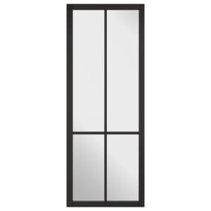 LPD Internal Liberty Clear Glazed Primed Black Door - 1981mm
