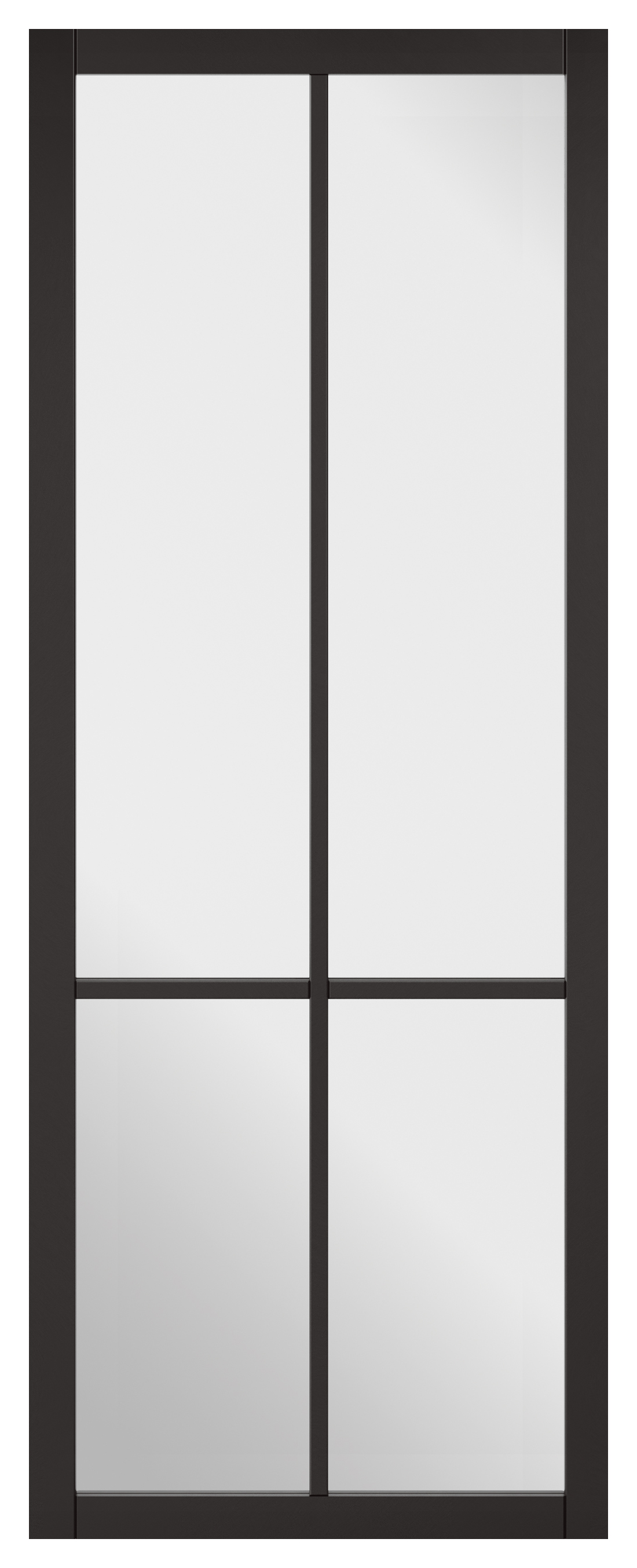 LPD Internal Liberty 4 Lite Primed Black Solid Core Door - 838 x 1981mm